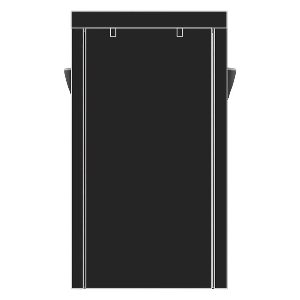 10 Tiers Shoe Rack with Dustproof Cover Closet Shoe Storage Cabinet Organizer Black - Image 4