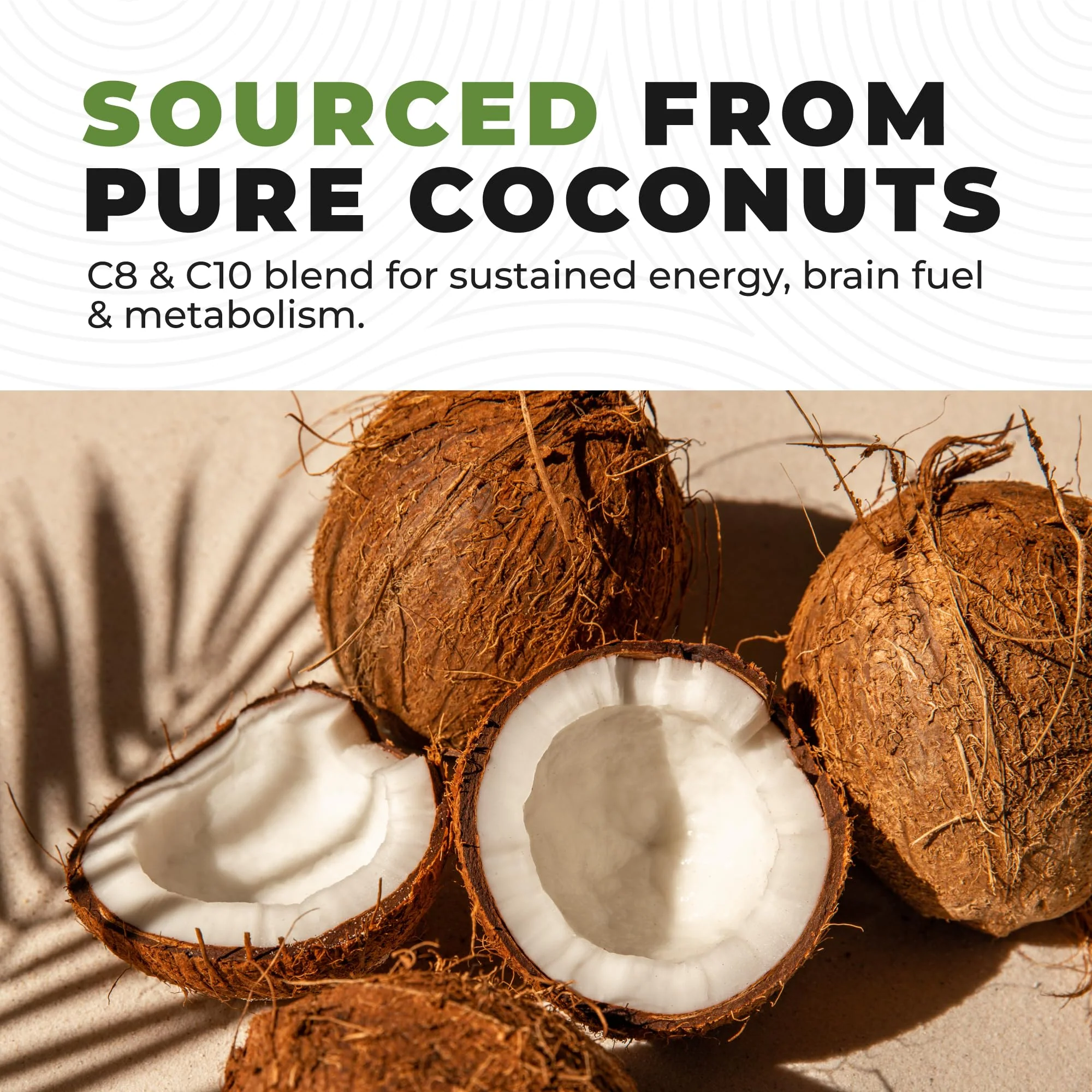 100% Coconut MCT Oil Liquid – C8 C10 for Sustained Mental Energy & Focus | Palm Free, Vegan, Keto & Paleo | 32 oz (60+ Servings) - Image 4