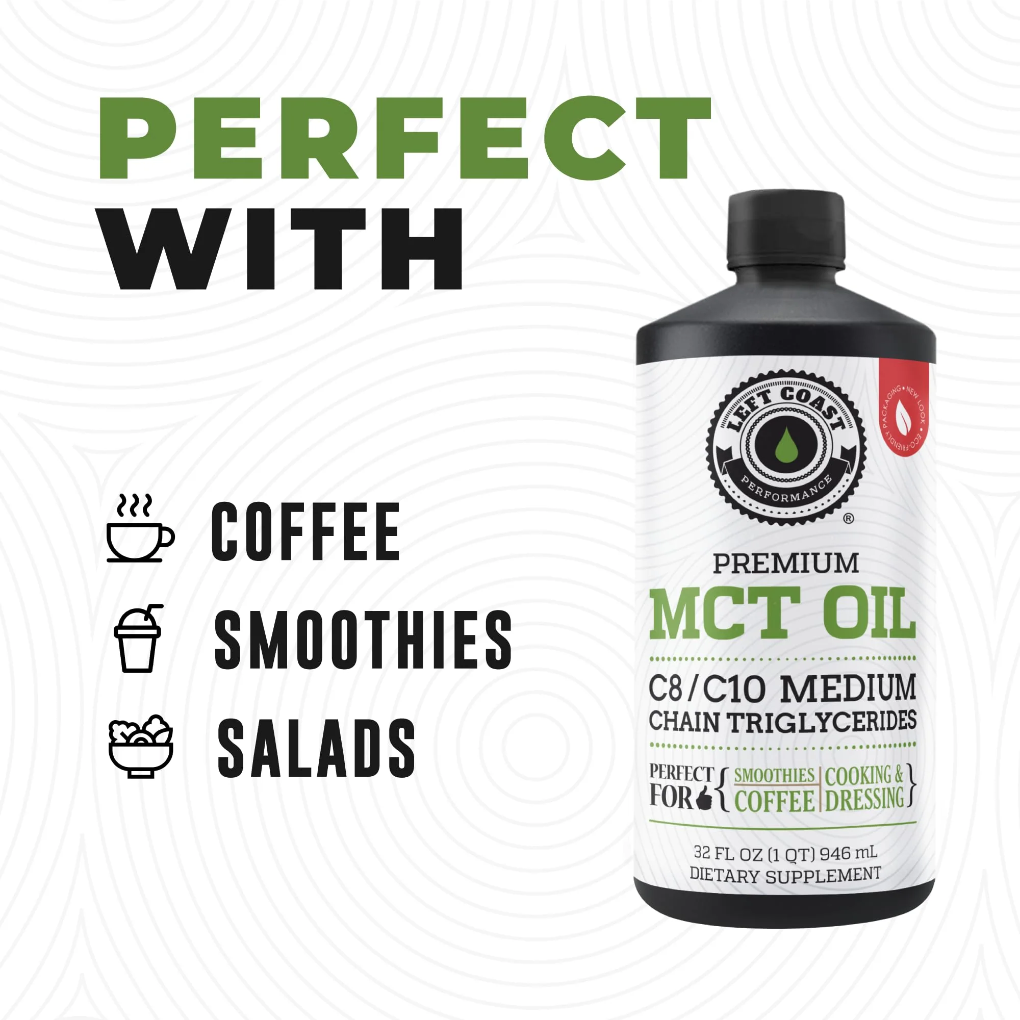 100% Coconut MCT Oil Liquid – C8 C10 for Sustained Mental Energy & Focus | Palm Free, Vegan, Keto & Paleo | 32 oz (60+ Servings) - Image 7
