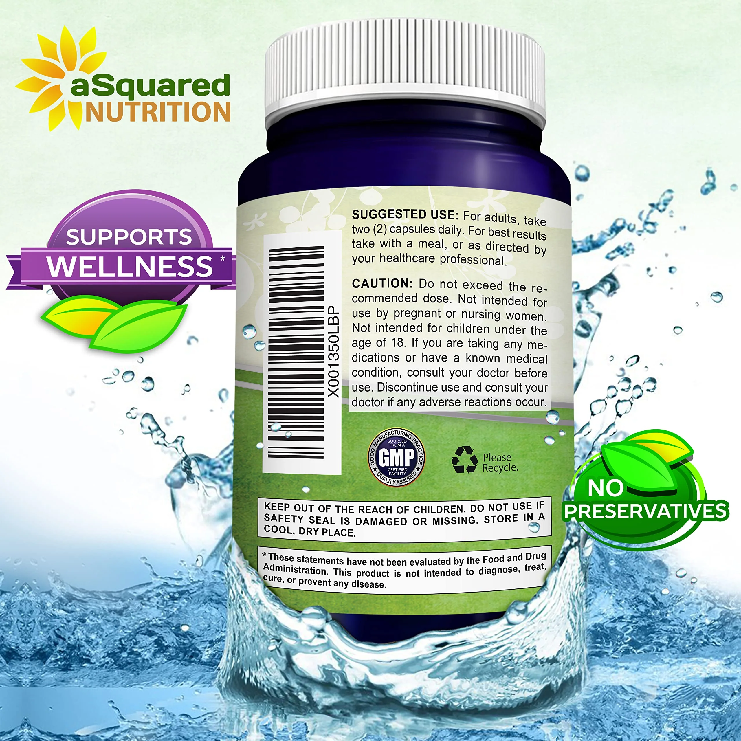 100% Natural Resveratrol 1000mg/Serving | 180 Capsules | Heart Health - Image 7