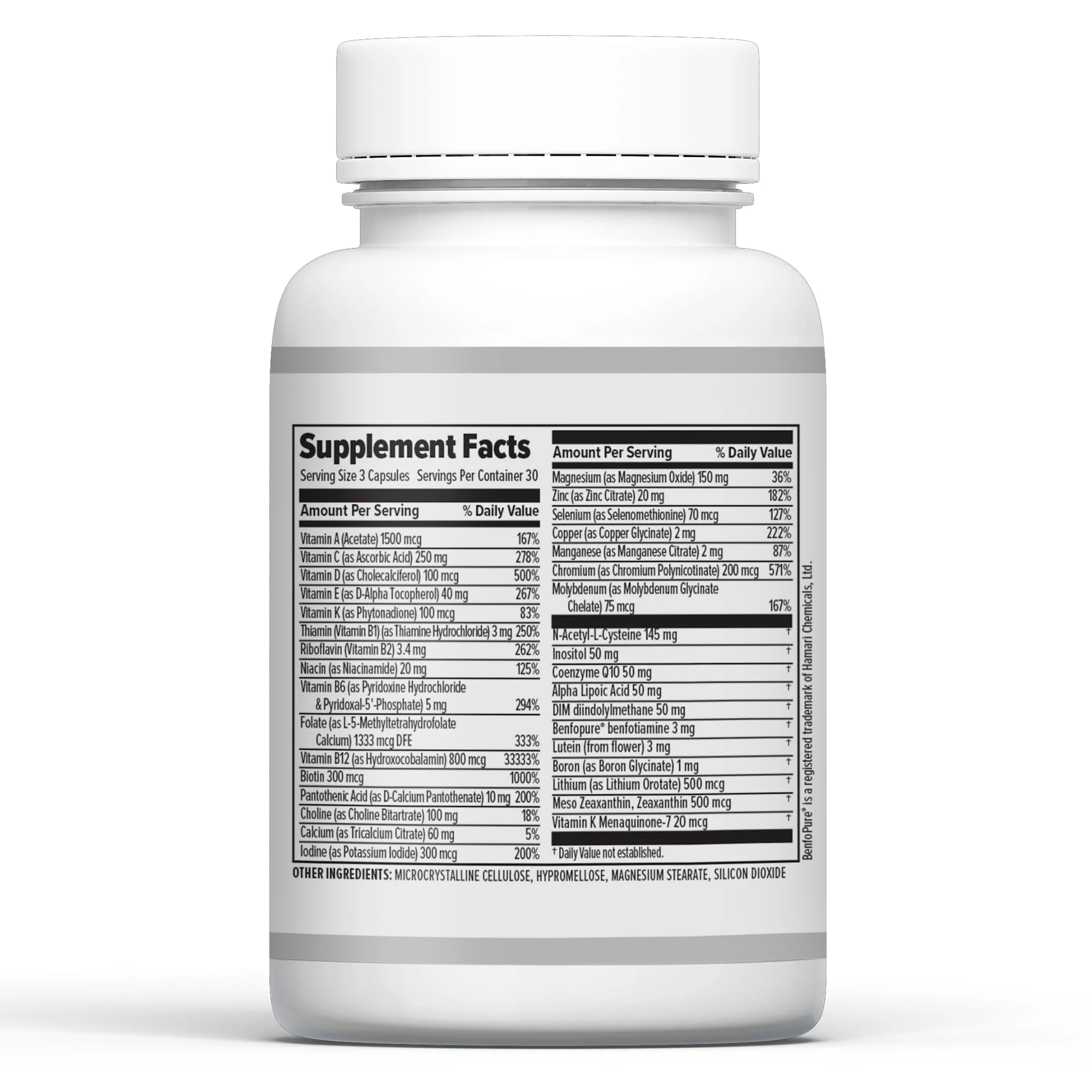10X Health System Optimize Multivitamin for Men – 90 Capsules | 34-in-1 Methylated Formula, 5-MTHF, NAC, 800 mcg B12 - Image 4