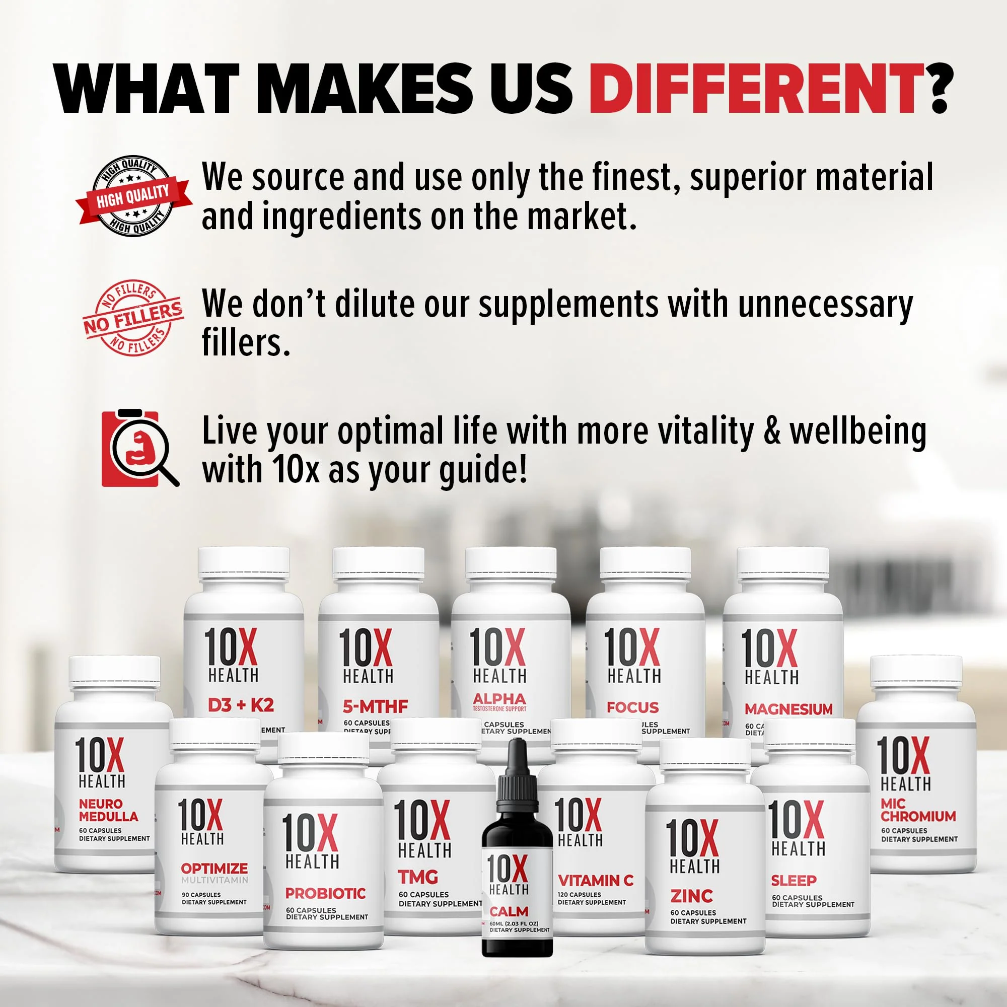 10X Health TMG Supplements - Liver Support, Heart Wellness, Energy | Non-GMO & Gluten-Free - 60 Capsules - Image 10
