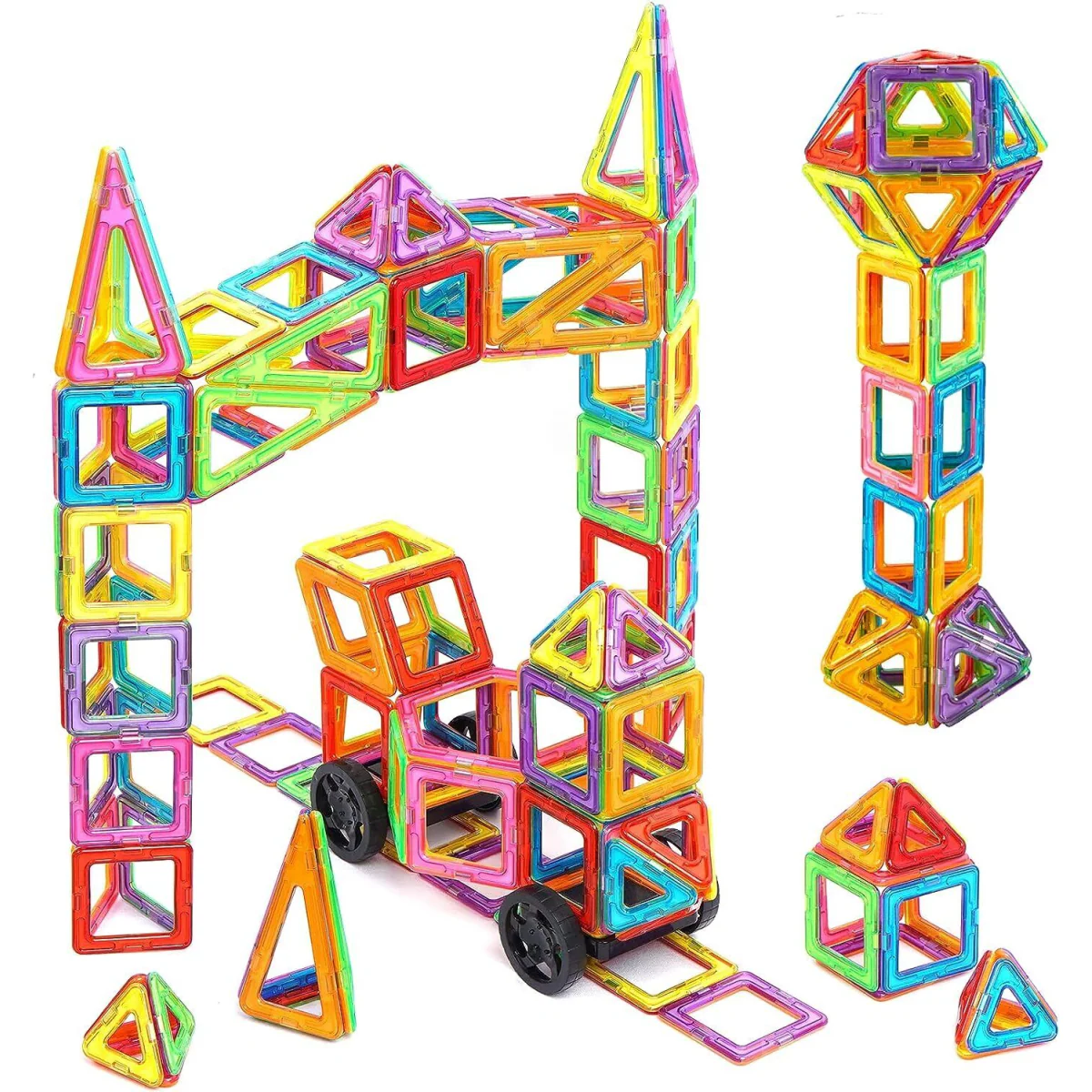 110pcs Magnetic Building Blocks, Magnetic Building Blocks, Children's Toys UK - Image 5