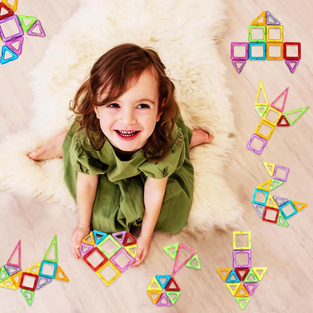 110pcs Magnetic Building Blocks, Magnetic Building Blocks, Children's Toys UK - Image 7