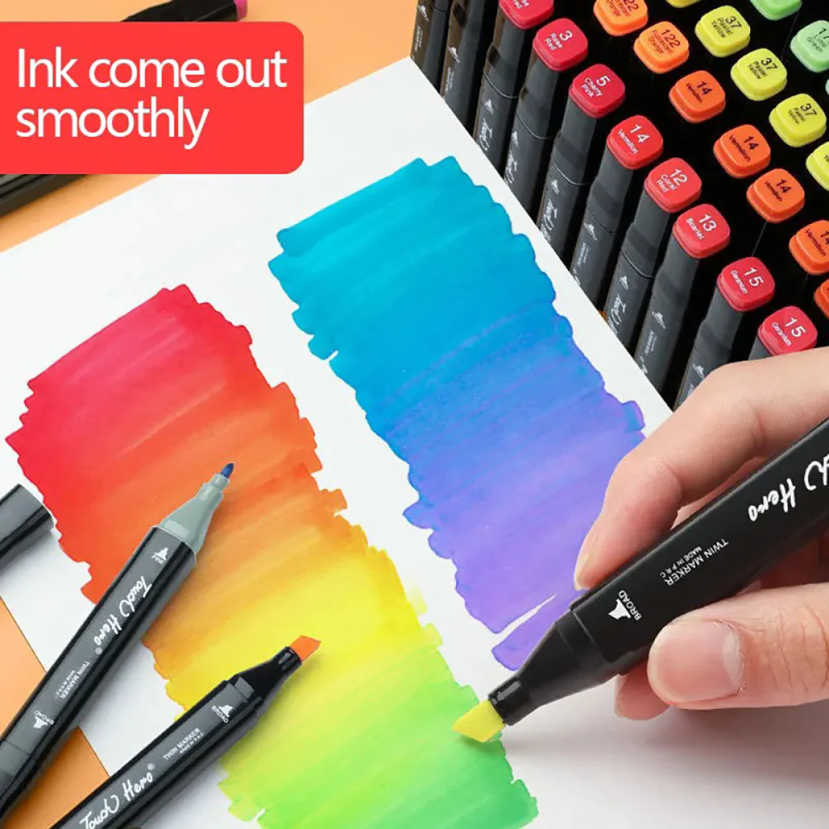 120 Colors Marker Pens Set Manga Brush Pen Student Drawing sketch Kawaii Art School Supplies Stationery Paint Lettering Markers - Image 5