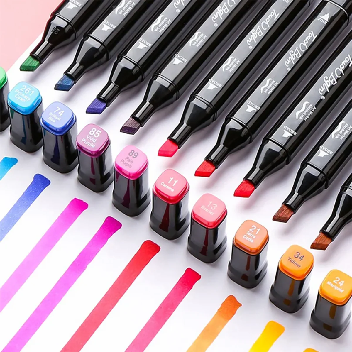 120 Colors Marker Pens Set Manga Brush Pen Student Drawing sketch Kawaii Art School Supplies Stationery Paint Lettering Markers - Image 7