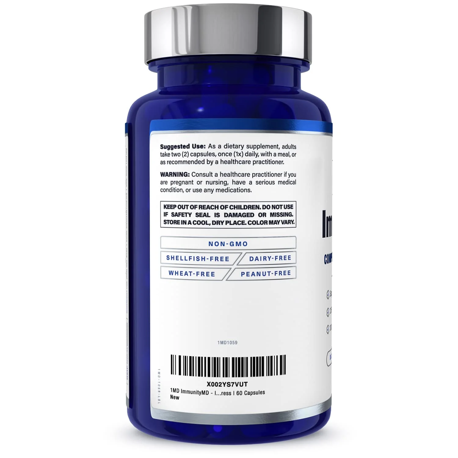 1MD ImmunityMD Probiotic - Immune Health, Doctor-Selected Strains & Prebiotic, 60 Capsules (2 Pack) - Image 8