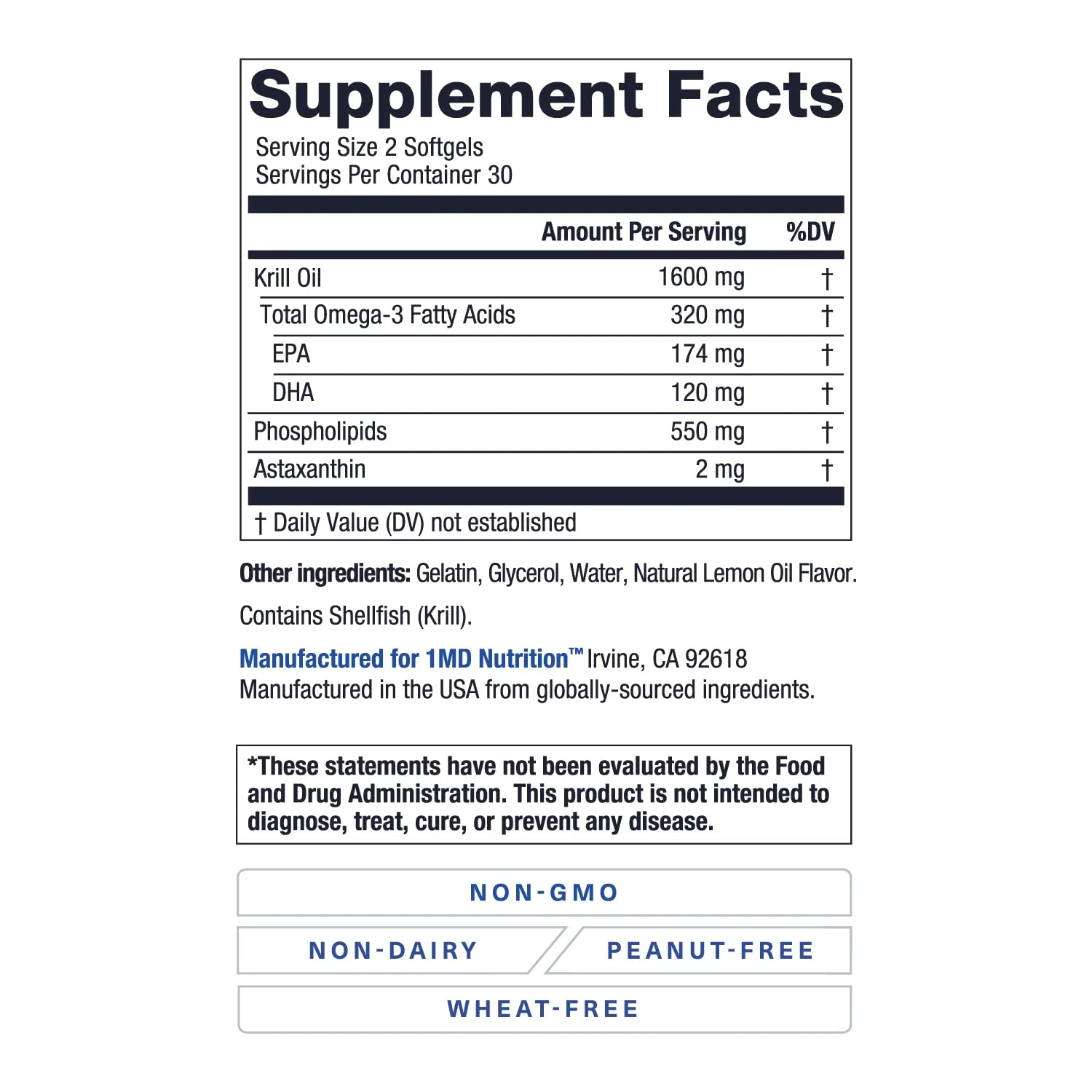 1MD KrillMD - Antarctic Krill Oil with Astaxanthin, EPA & DHA | 2x More Effective Than Fish Oil | 60 Softgels (2-Pack) - Image 13