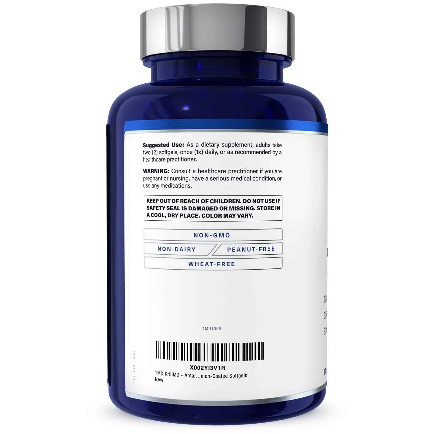 1MD KrillMD - Antarctic Krill Oil with Astaxanthin, EPA & DHA | 2x More Effective Than Fish Oil | 60 Softgels (2-Pack) - Image 17