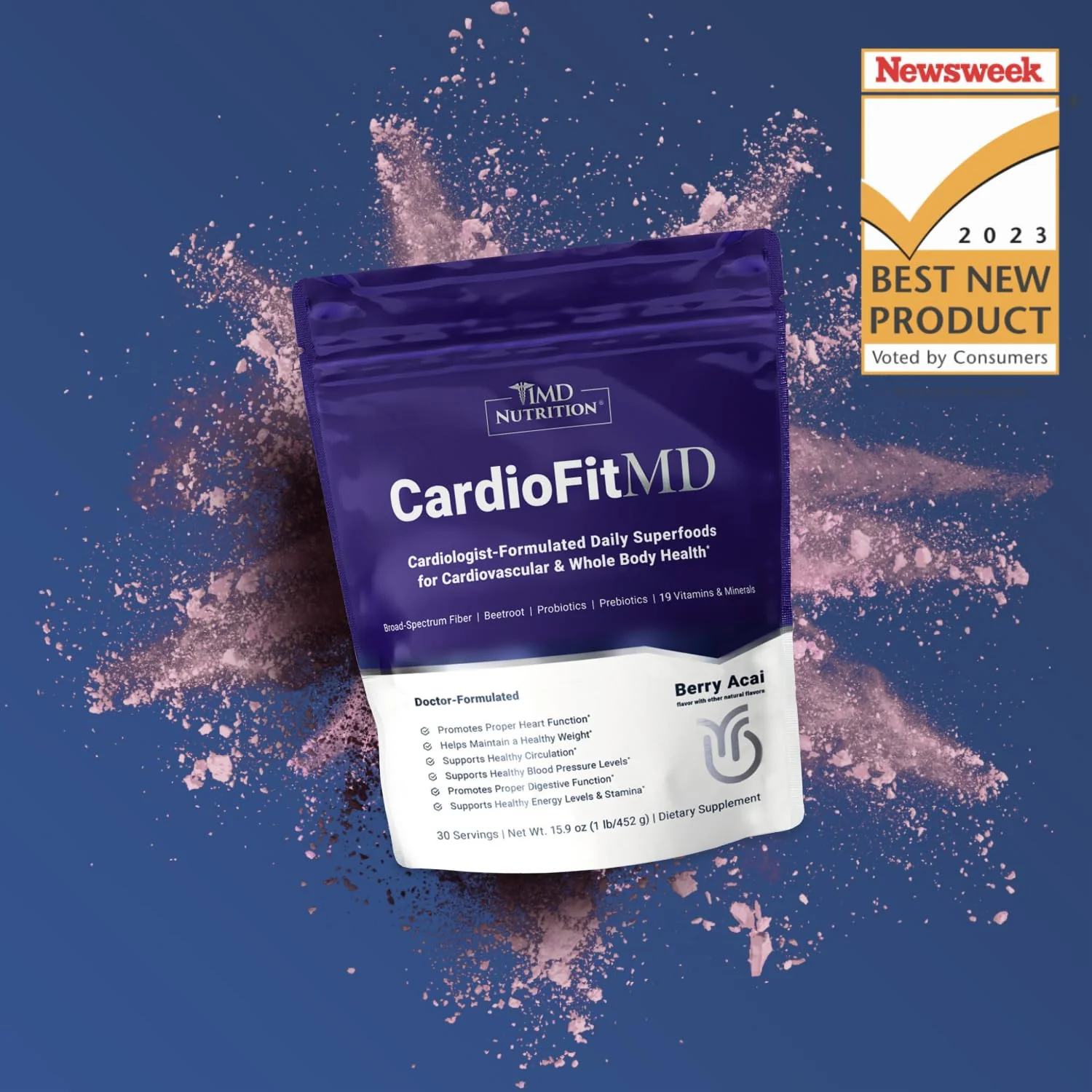 1MD Nutrition CardioFitMD — Vegan Beetroot Powder, High-Fiber Nitric Oxide Support (Keto-Friendly) - 30 Days - Image 8