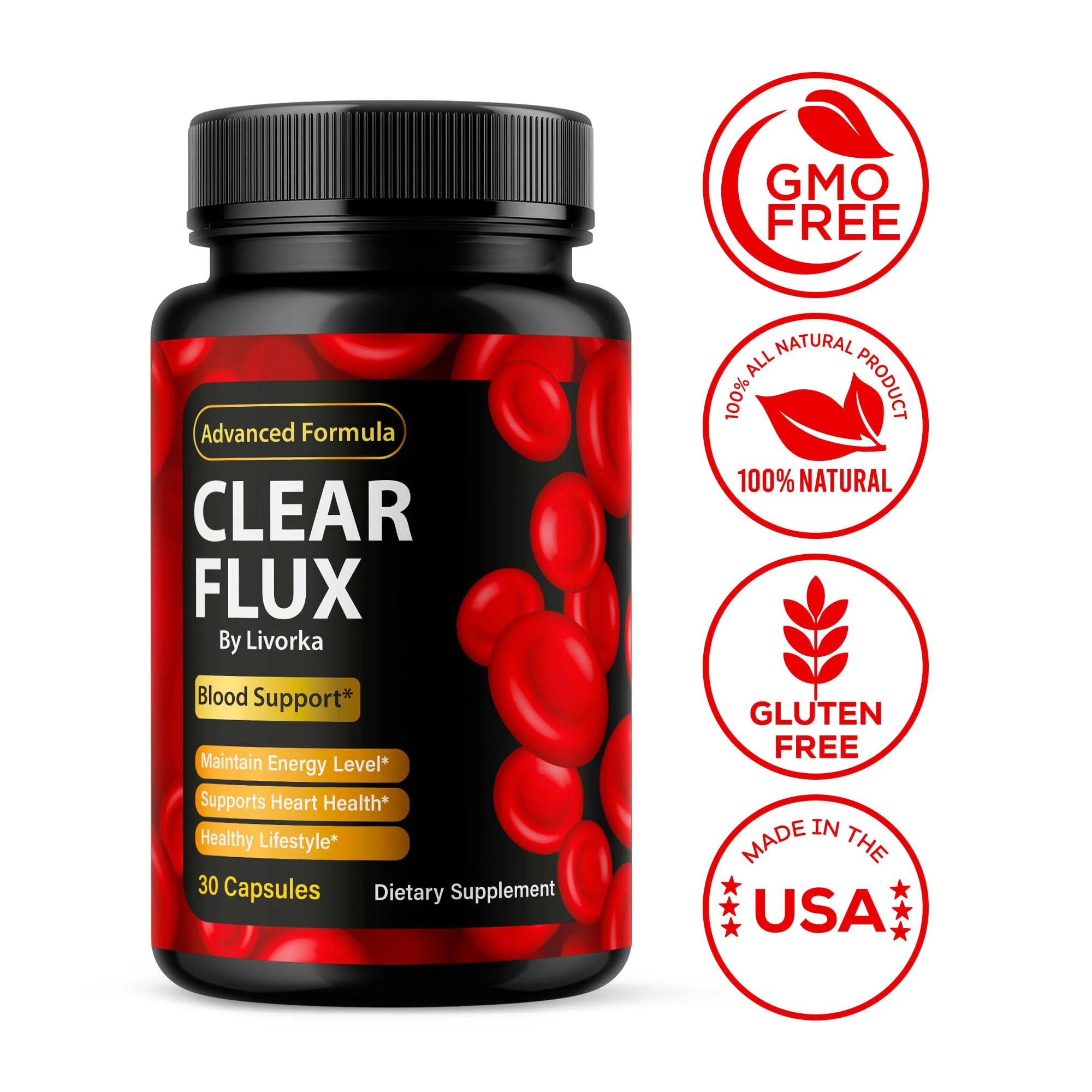 (2 Pack) Clear Flux – Clear Flux Supplement, 60 Capsules for 2 Months - Image 5