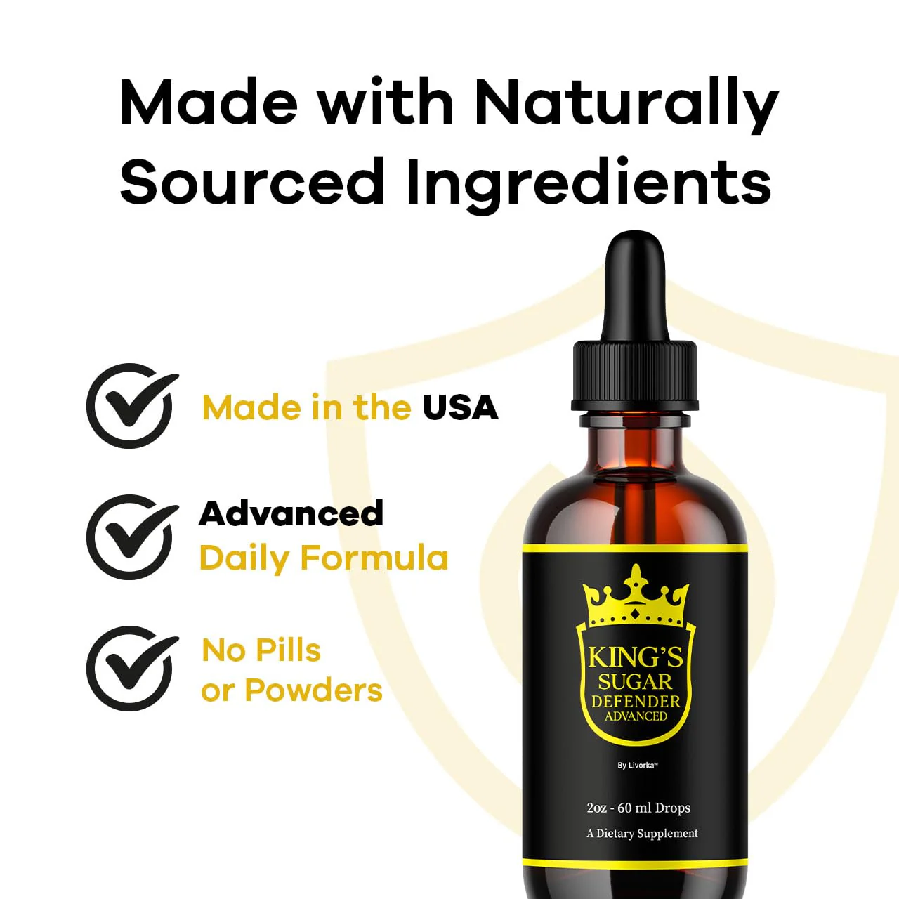 2 Pack Kings Sugar Defender Drops – Official KingSugar Defender Liquid Formula for Overall Health & Wellness (2 Bottles, 2 Months) - Image 5