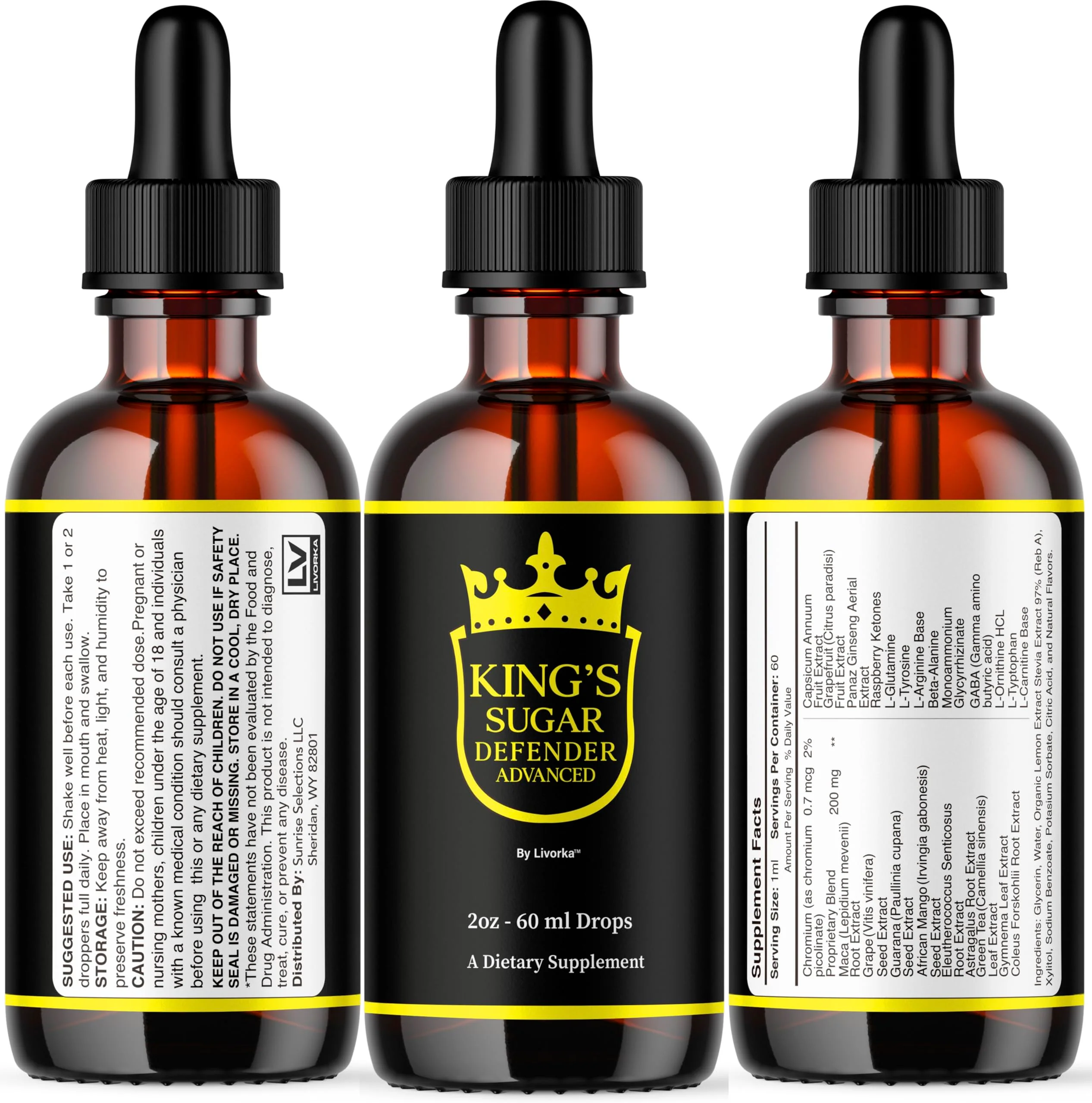 2 Pack Kings Sugar Defender Drops – Official KingSugar Defender Liquid Formula for Overall Health & Wellness (2 Bottles, 2 Months) - Image 9