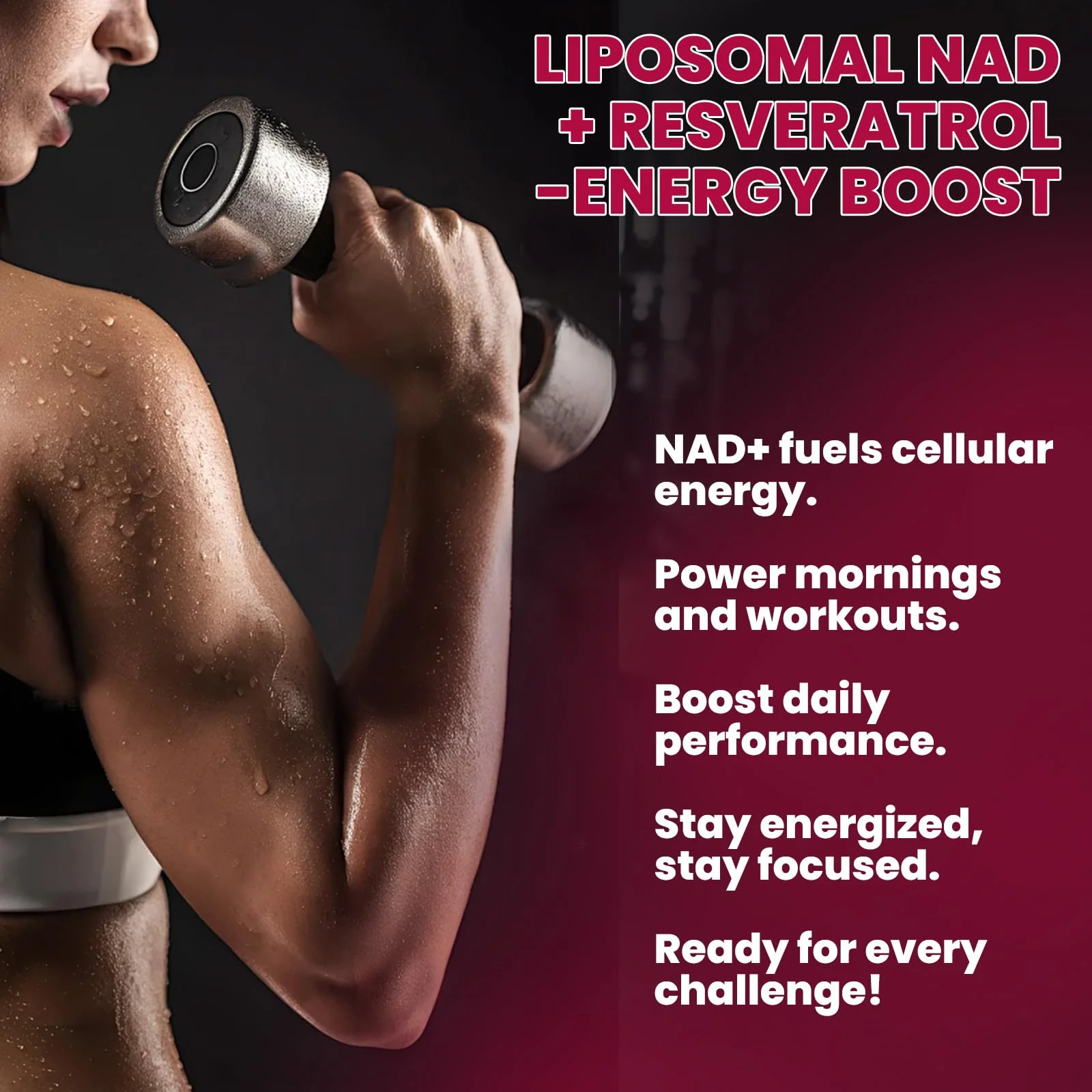 2 Pack Liposomal NAD Supplement – 1200mg NAD+ Drops with Resveratrol & Black Pepper (Mixed Berry) - Image 4