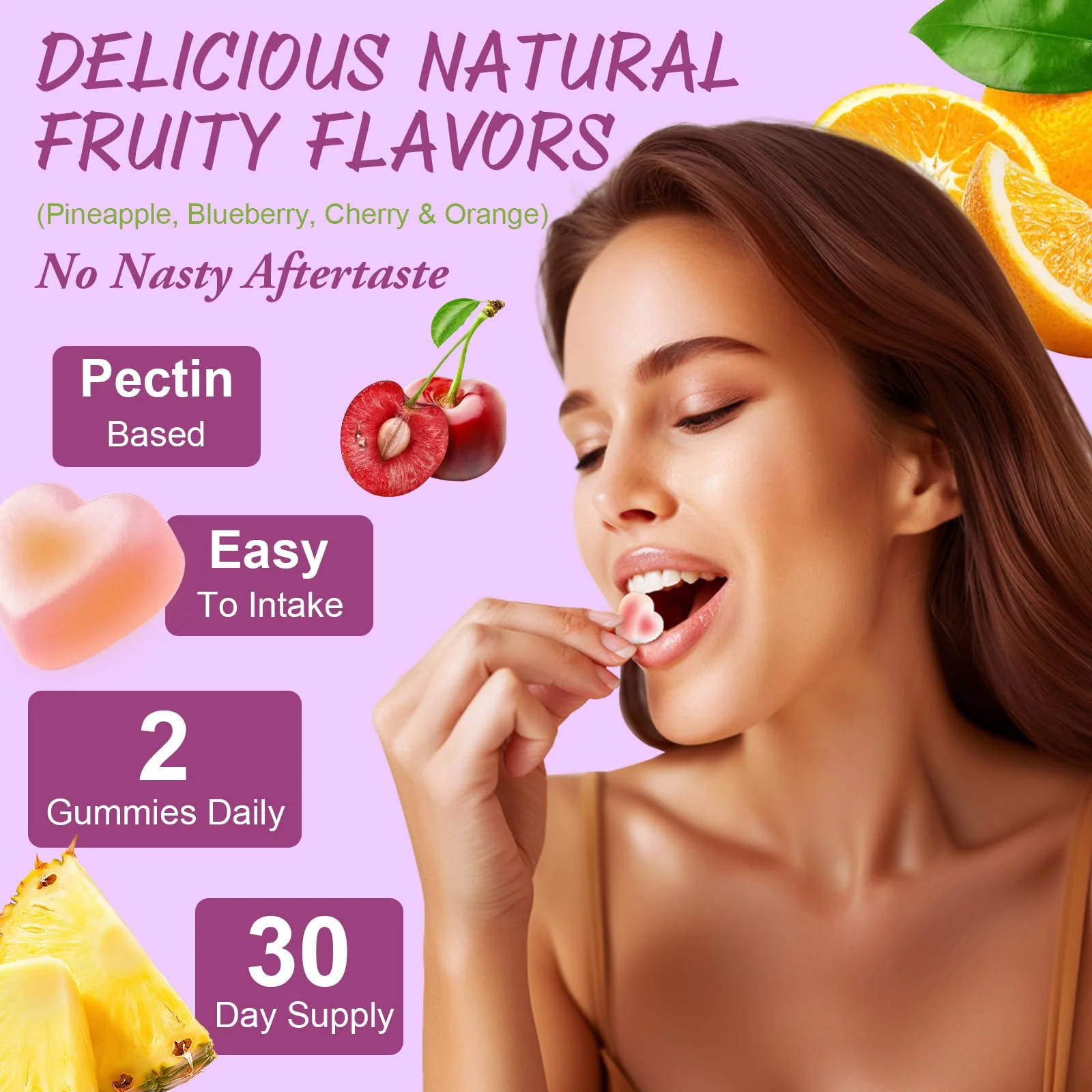 (2 Pcs) Sugar Free Women's Multivitamin Gummies with Iron – Immune & Skin Health - Image 8