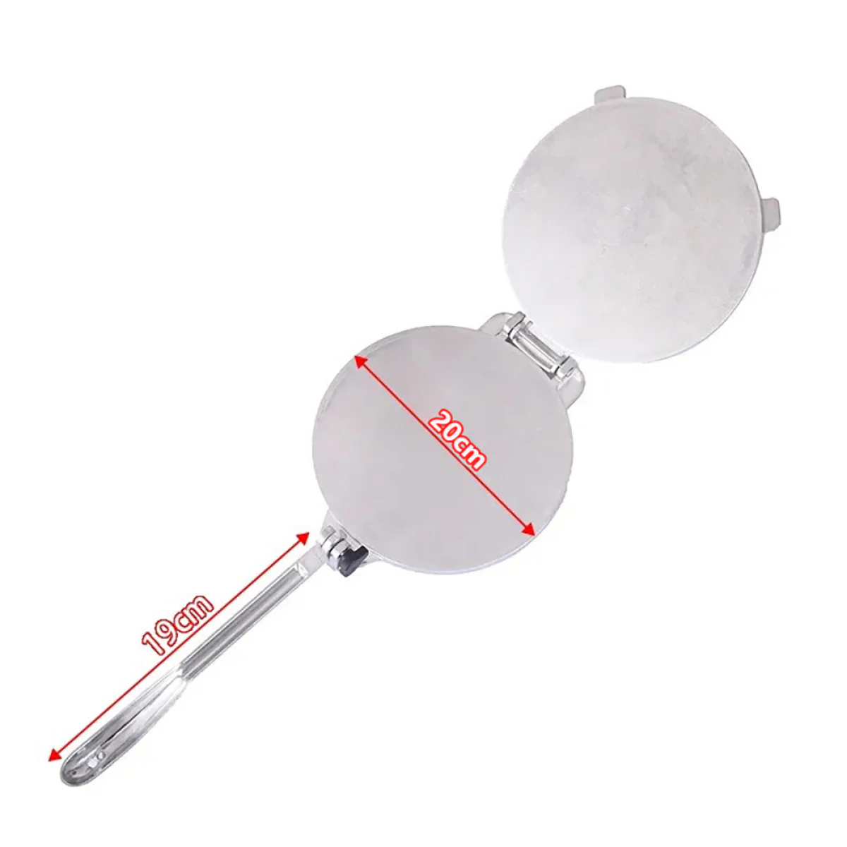 20CM aluminum alloy noodle press with handle, manual shaping pancake press, Mexican tortilla, dumpling, kitchen cooking mold - Image 3