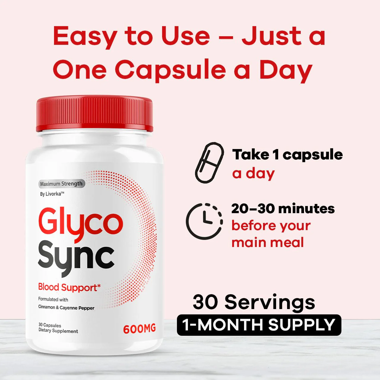 (3 Pack) Glyco Sync Capsules – All-Natural Balance Support, 90 Capsules - Image 4