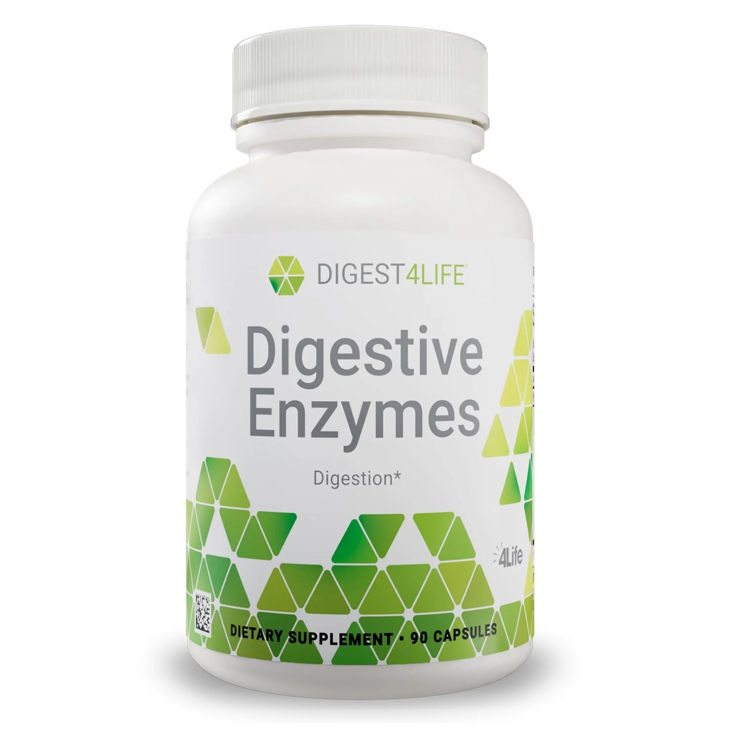 4Life Digestive Enzymes - Supports Digestive and Intestinal Health, Food Absorption, and Breakdown of Protein, Carbohydrates, and Fats - 90 Capsules