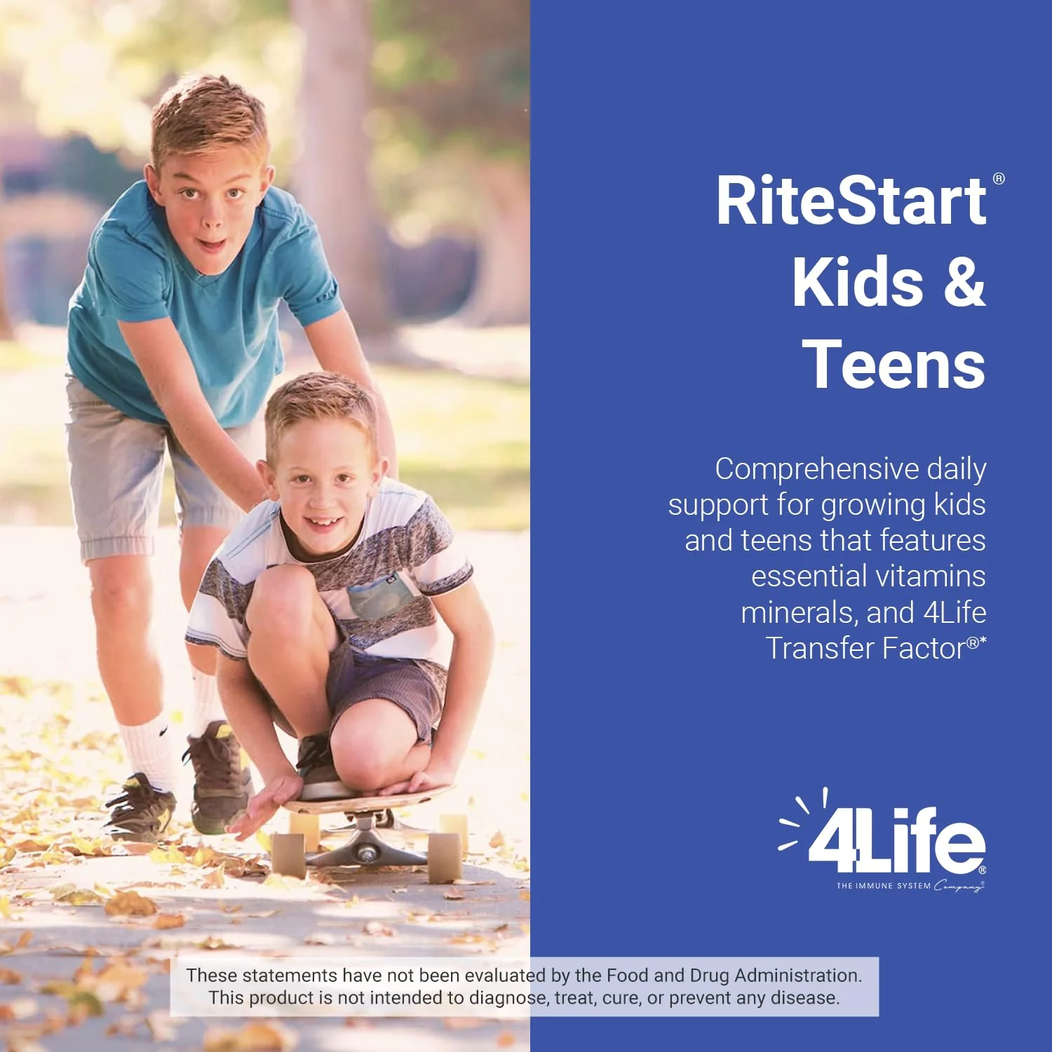 4Life RiteStart Kids & Teens – Apple & Orange Flavor, 120 Chewable Tablets, Immune & Brain Support (Ages 2+) - Image 5