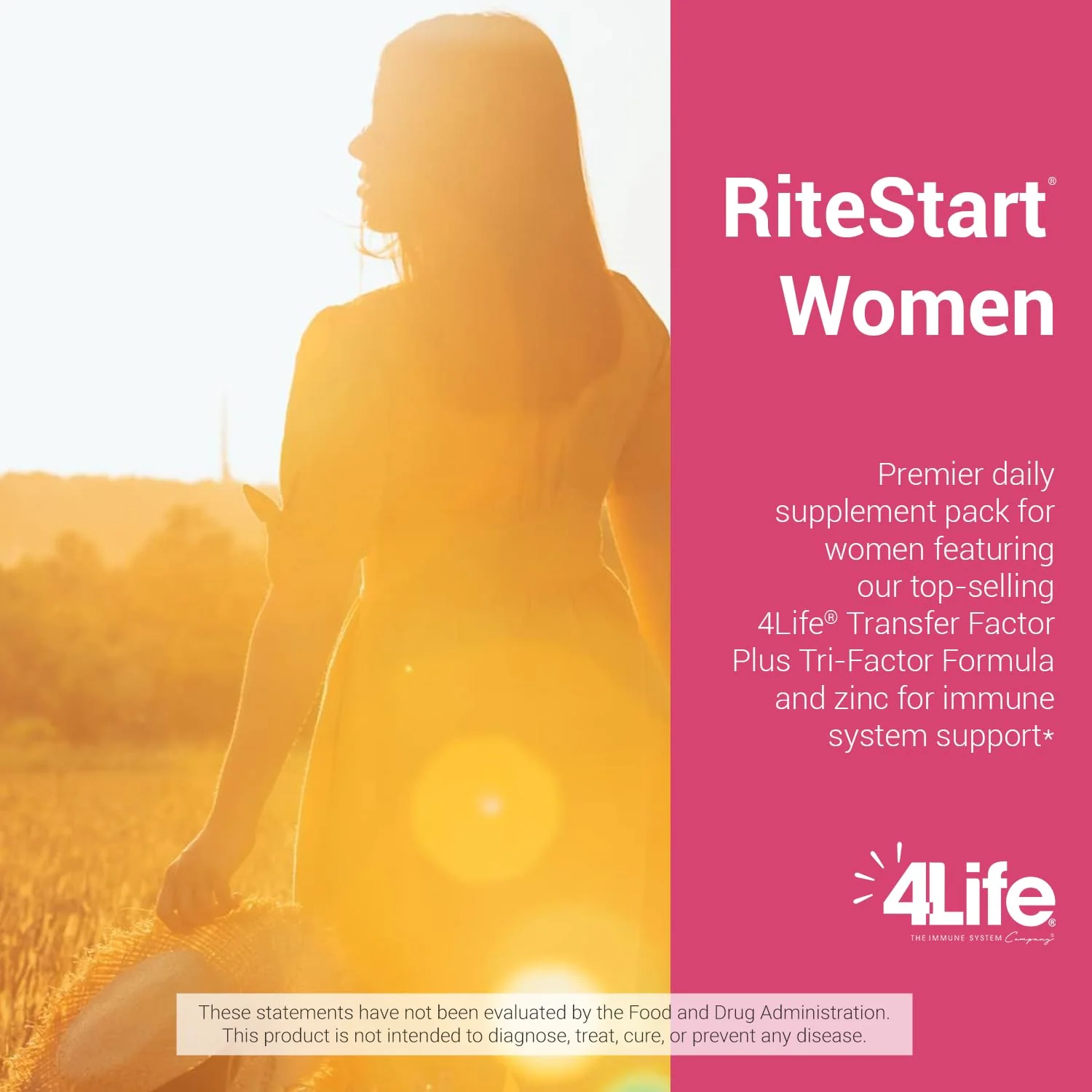 4Life RiteStart Women Daily Nutritional Pack – Immune Support with Zinc & Vitamin C (1 Box, 30 Packets) - Image 4