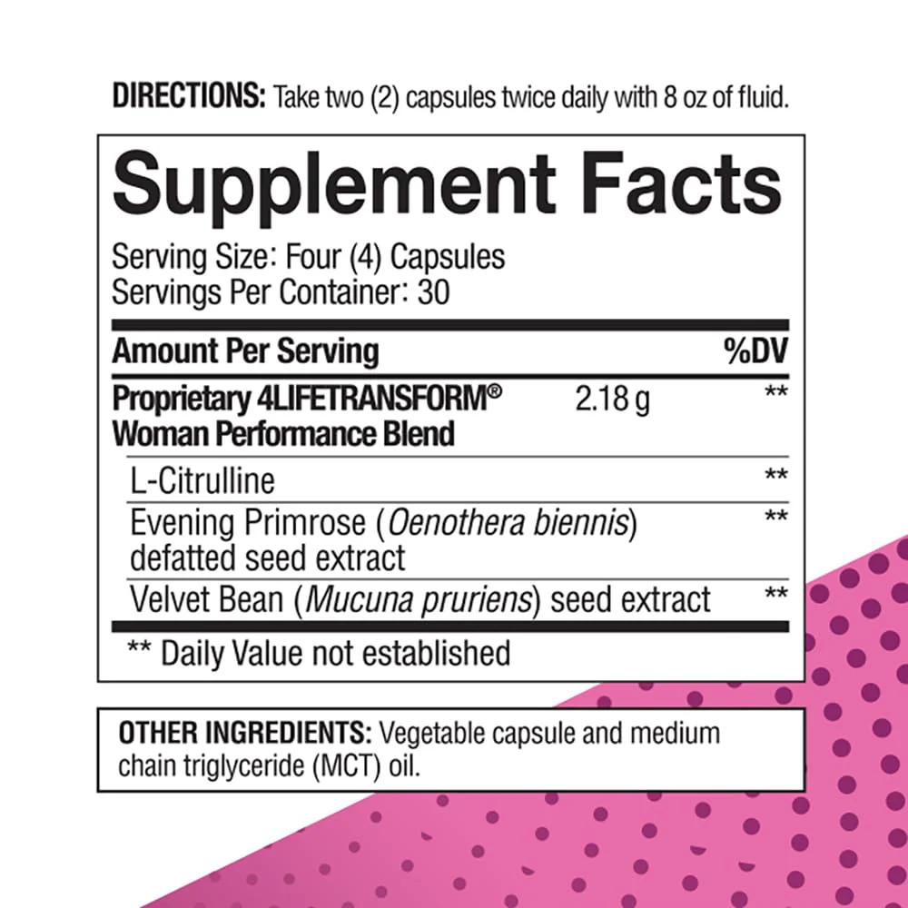 4Life Transform Woman - Velvet Bean & Evening Primrose Capsules for Healthy Skin & Well-Being - 120 Capsules - Image 15