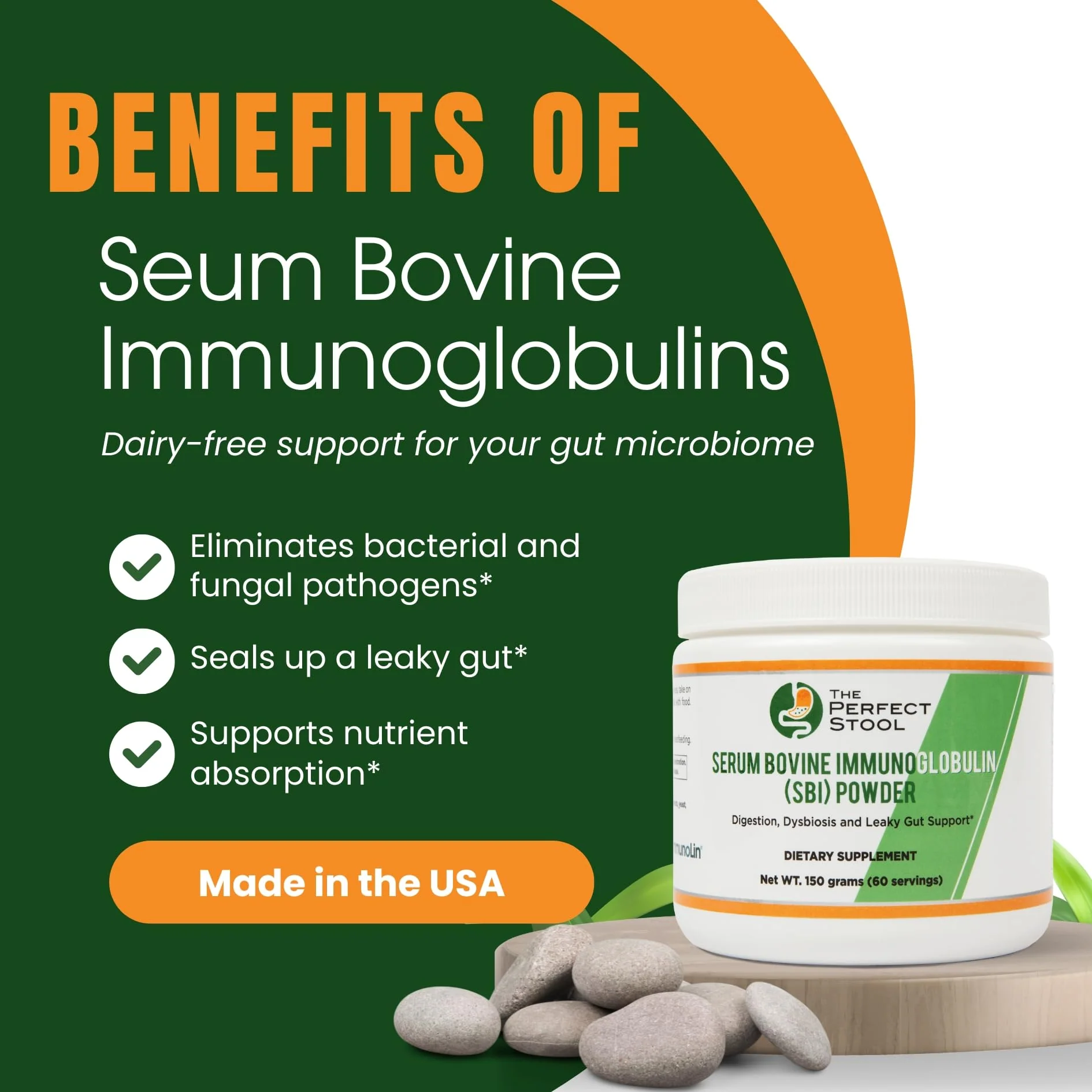 60 Servings Immunolin IgG SBI Powder 150g - No Additives - Image 2
