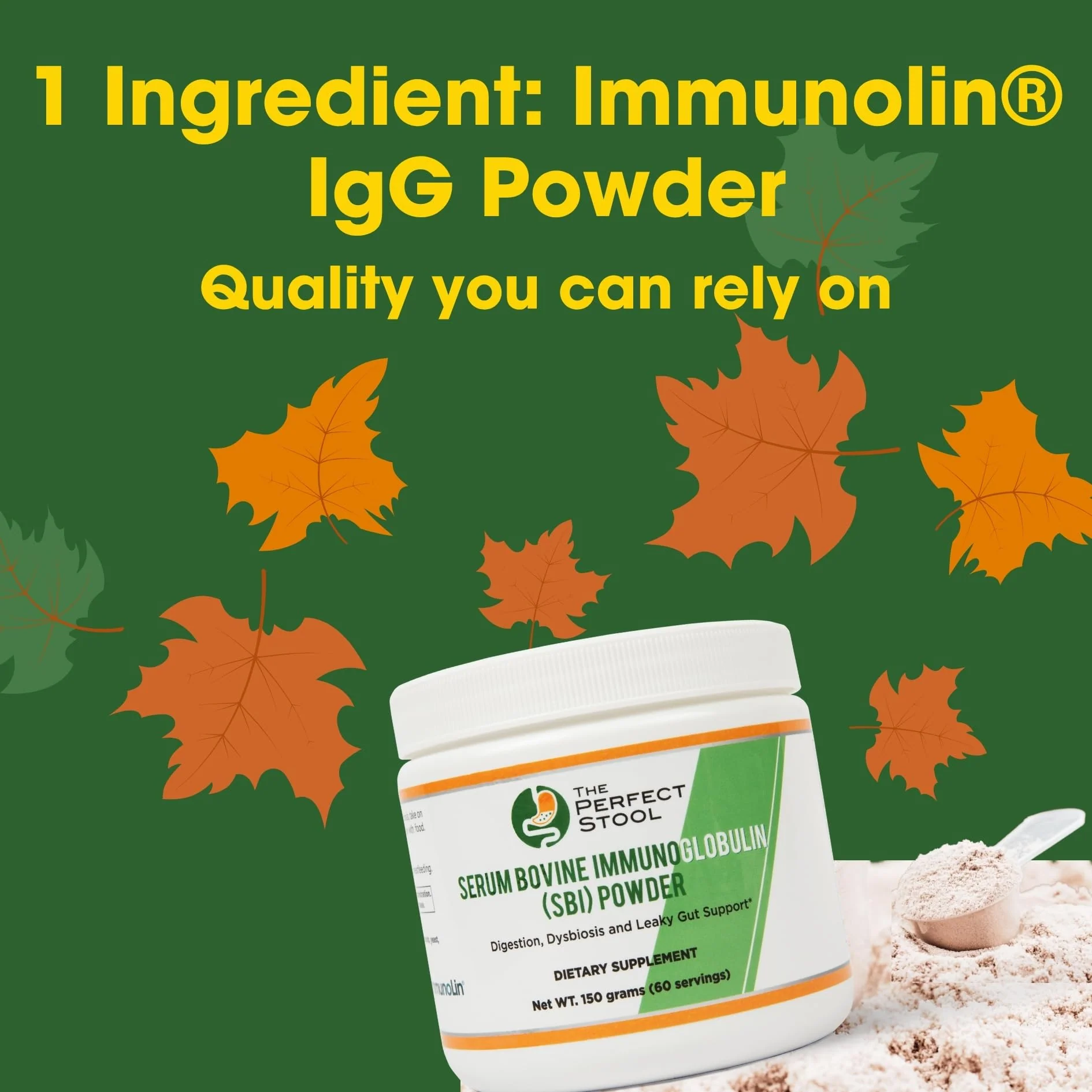 60 Servings Immunolin IgG SBI Powder 150g - No Additives - Image 3