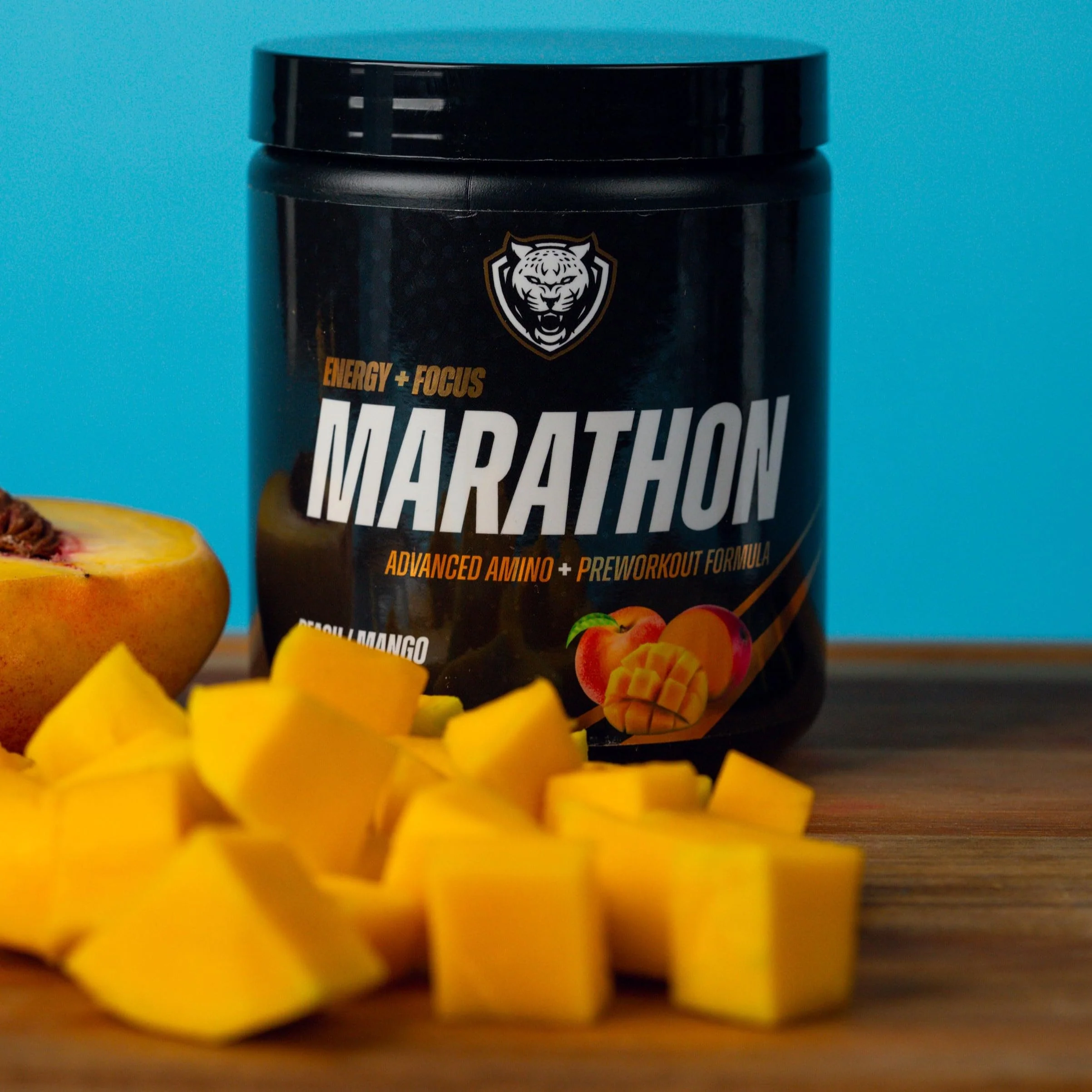 6AM Run Marathon - Amino Energy with BCAAs for Clean Pre-Run Fuel | Peach Mango, 40 Servings - Image 3