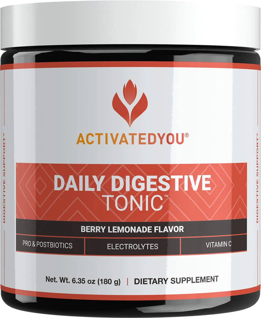 ACTIVATEDYOU Daily Digestive Tonic Kombucha – Berry Lemonade, Prebiotic Fiber, Probiotics, Postbiotics, 30 Servings - Image 10