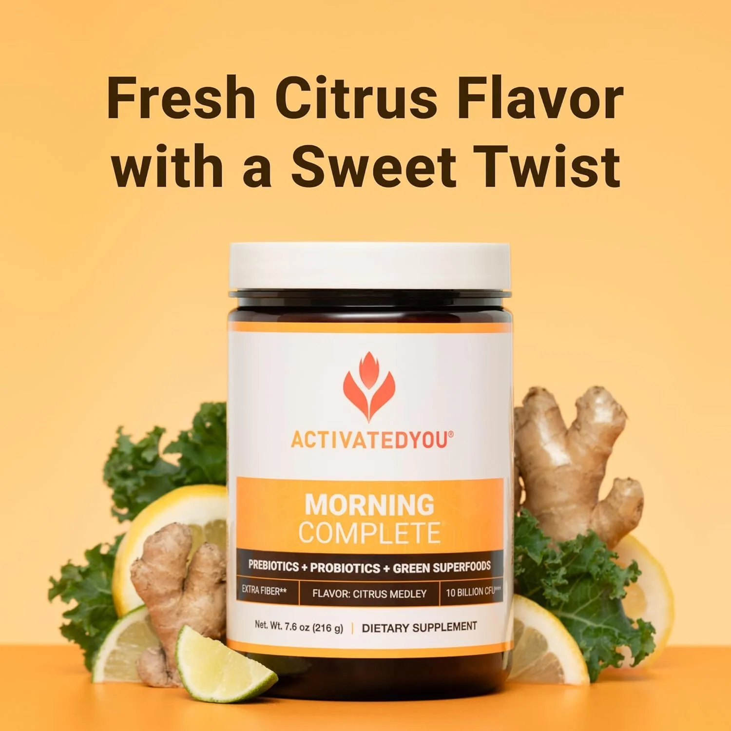 ACTIVATEDYOU Morning Complete Daily Wellness Greens – Gut Health, Prebiotics & Probiotics, 3-Pack Citrus Medley - Image 12