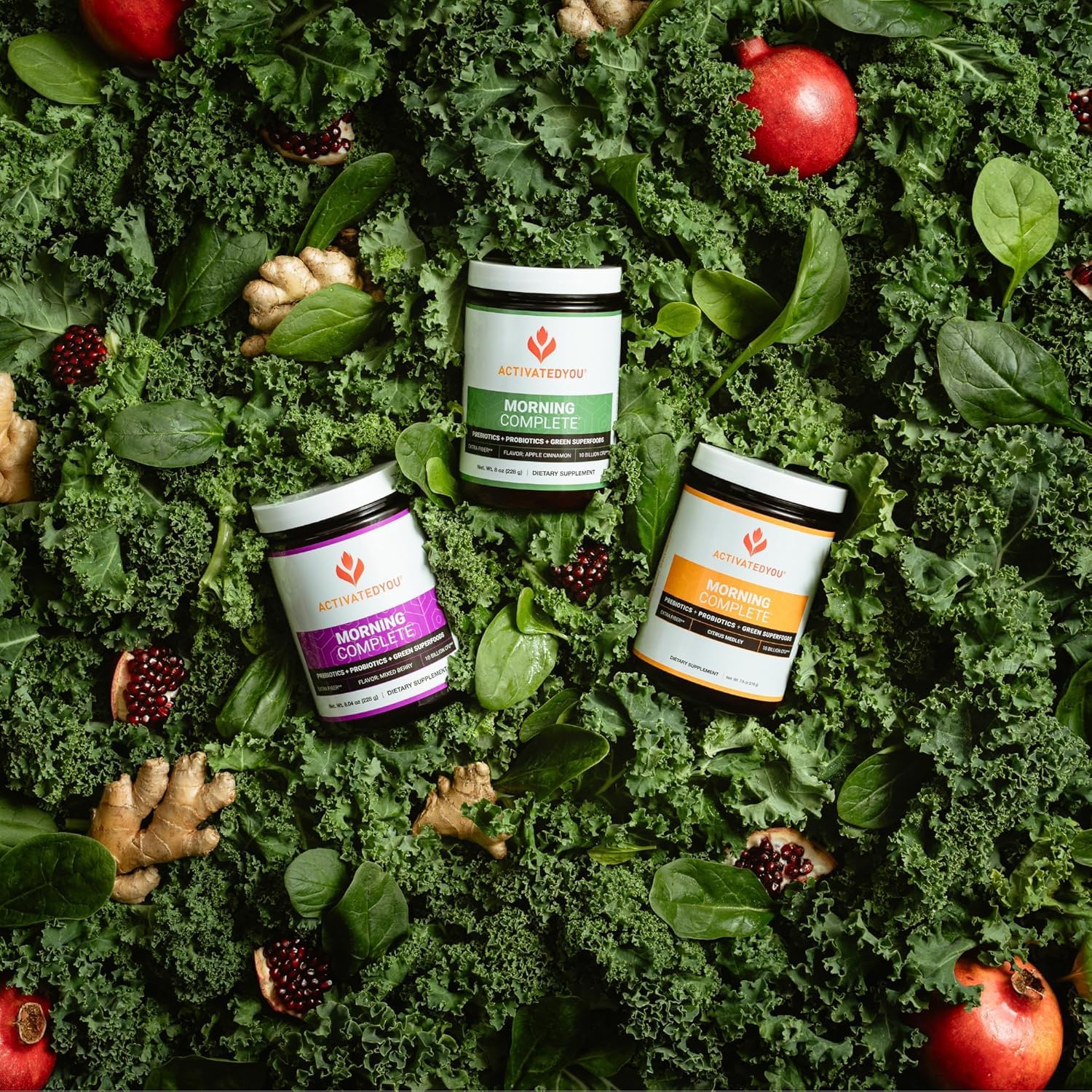 ACTIVATEDYOU Morning Complete Daily Wellness Greens — Probiotics & Prebiotics, 10B CFU, Apple Cinnamon (3 Pack) - Image 18