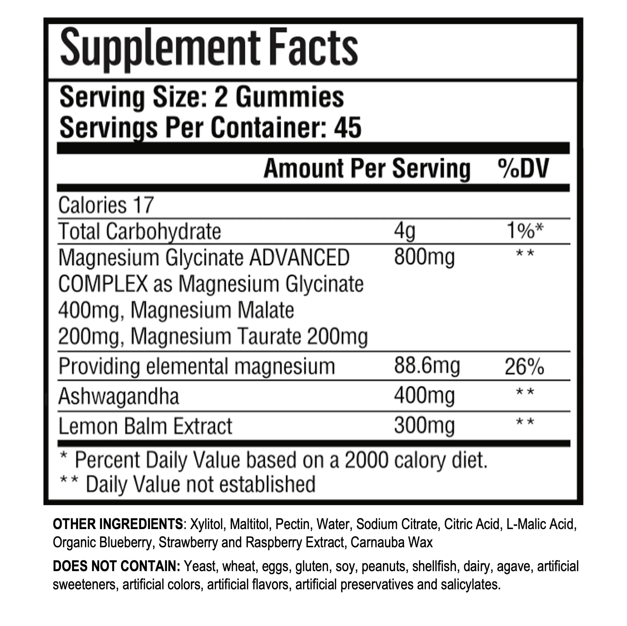 Adndale Magnesium Glycinate Gummies 180 CT with Ashwagandha, Malate & Taurate — Sugar-Free, Mixed Berry - Image 7