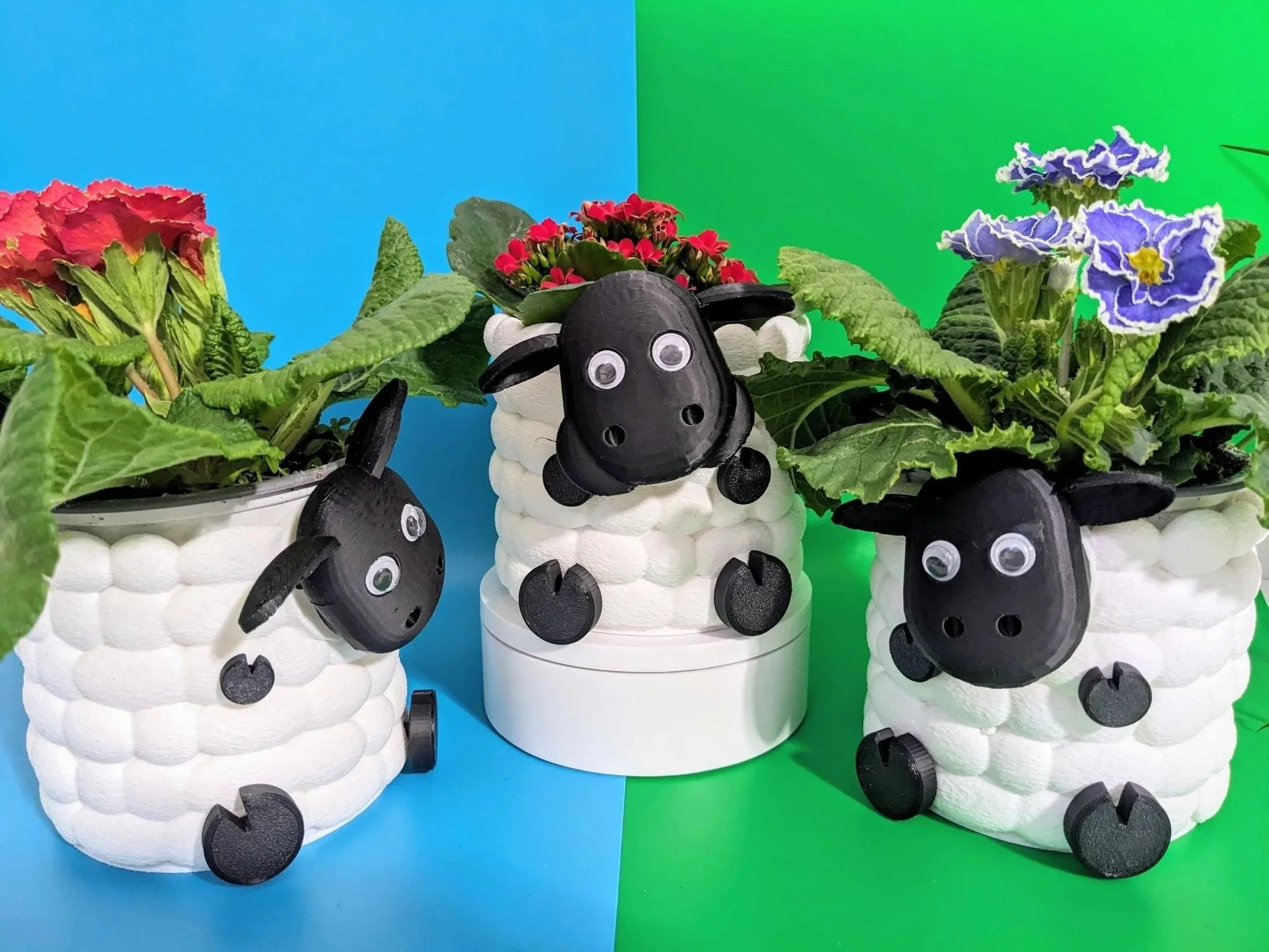 Adorable 3D Printed Sheep Planter -l Plant Pot for Succulents & Small Plants - Image 10