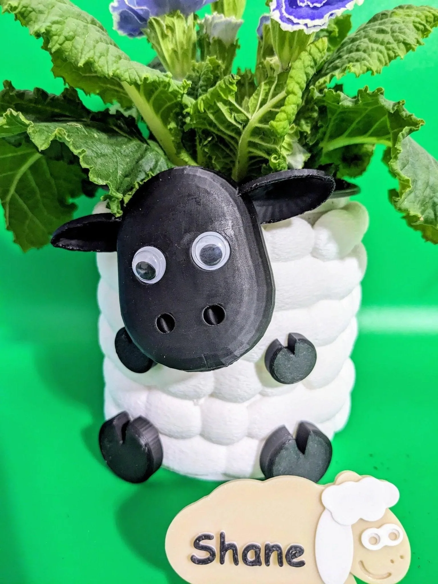 Adorable 3D Printed Sheep Planter -l Plant Pot for Succulents & Small Plants - Image 6