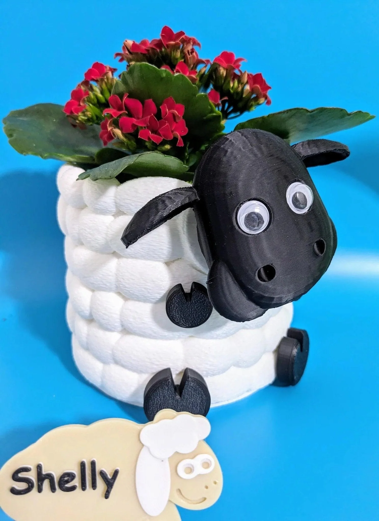 Adorable 3D Printed Sheep Planter -l Plant Pot for Succulents & Small Plants - Image 7