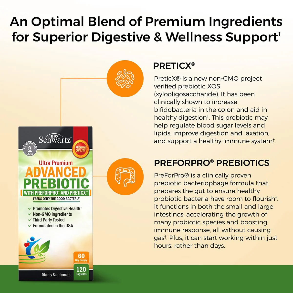 Advanced Prebiotics for Digestive Health – Clinically Validated Gut Support (2 Month Supply) - Image 4