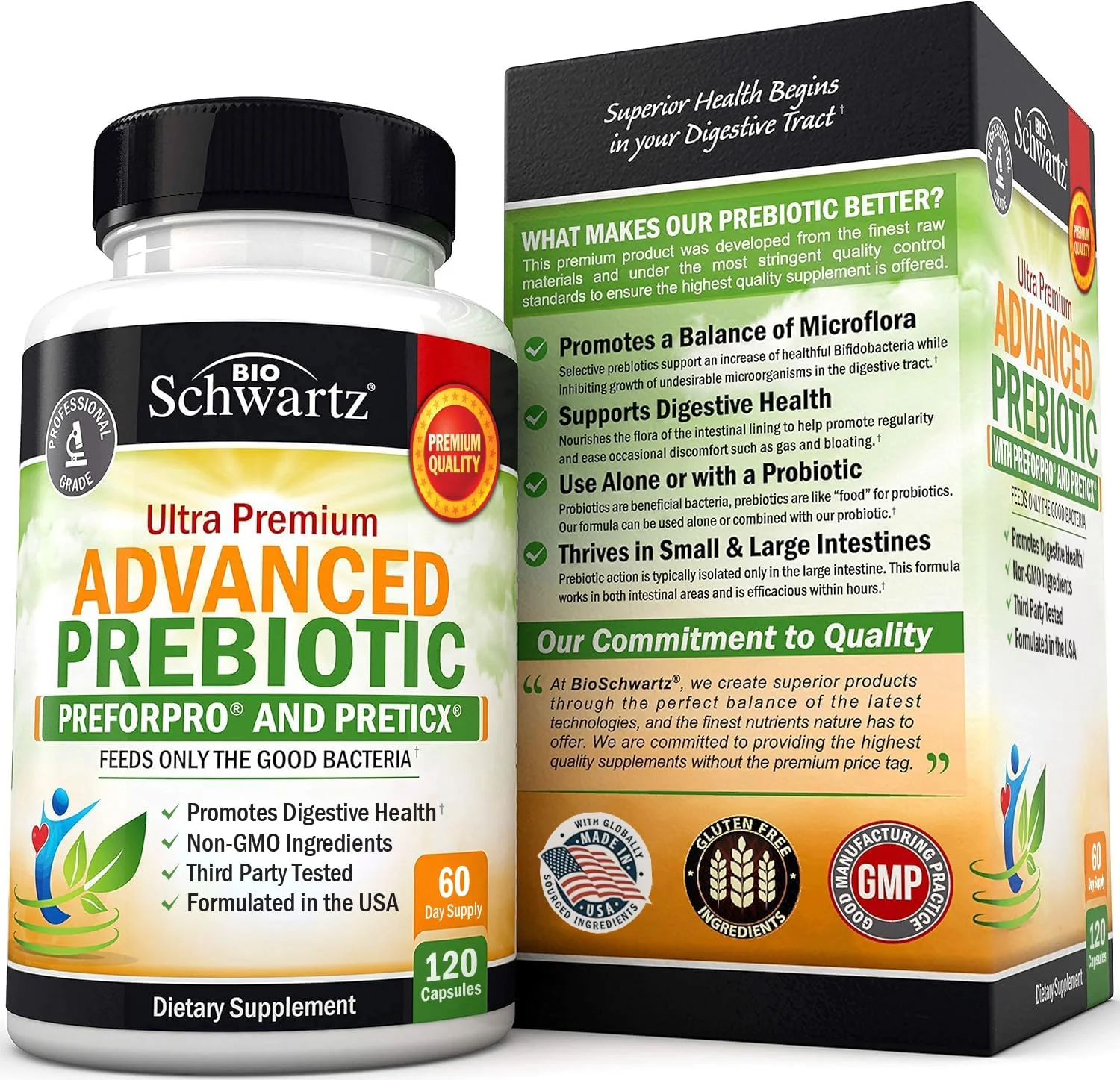 Advanced Prebiotics for Digestive Health – Clinically Validated Gut Support (2 Month Supply) - Image 7
