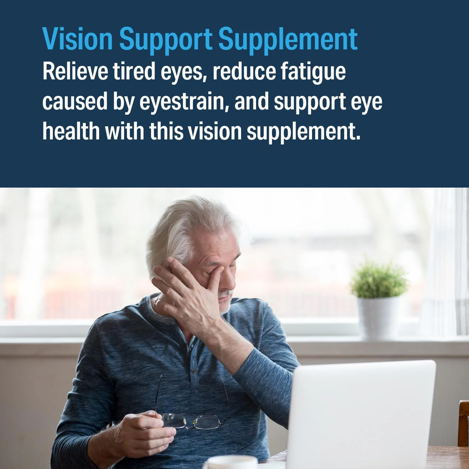 Advanced Vision Formula – Eye Vitamins with Lutein & Zeaxanthin | Gluten Free, Vegan (60 Tablets) - Image 3