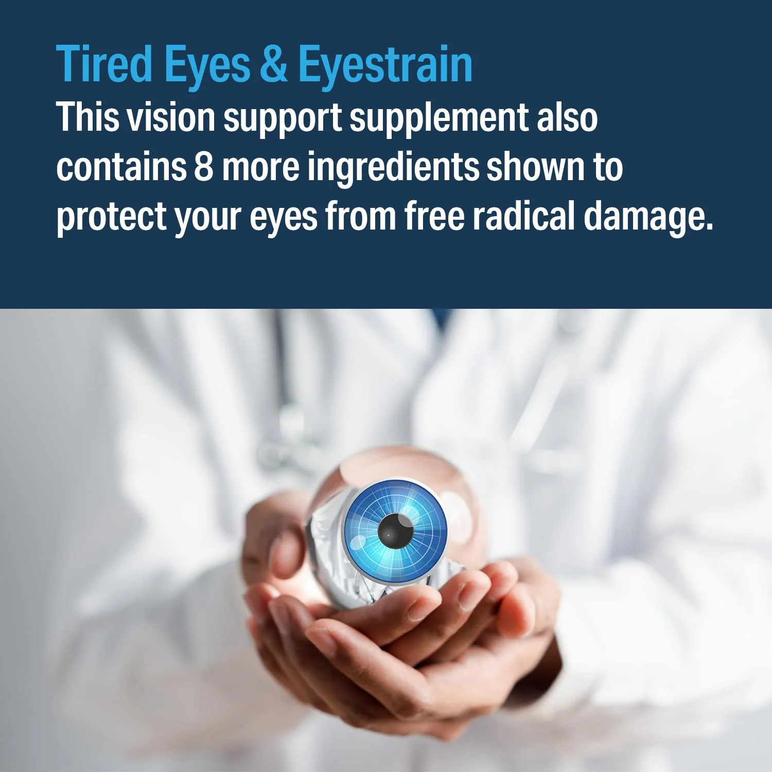 Advanced Vision Formula – Eye Vitamins with Lutein & Zeaxanthin | Gluten Free, Vegan (60 Tablets) - Image 4