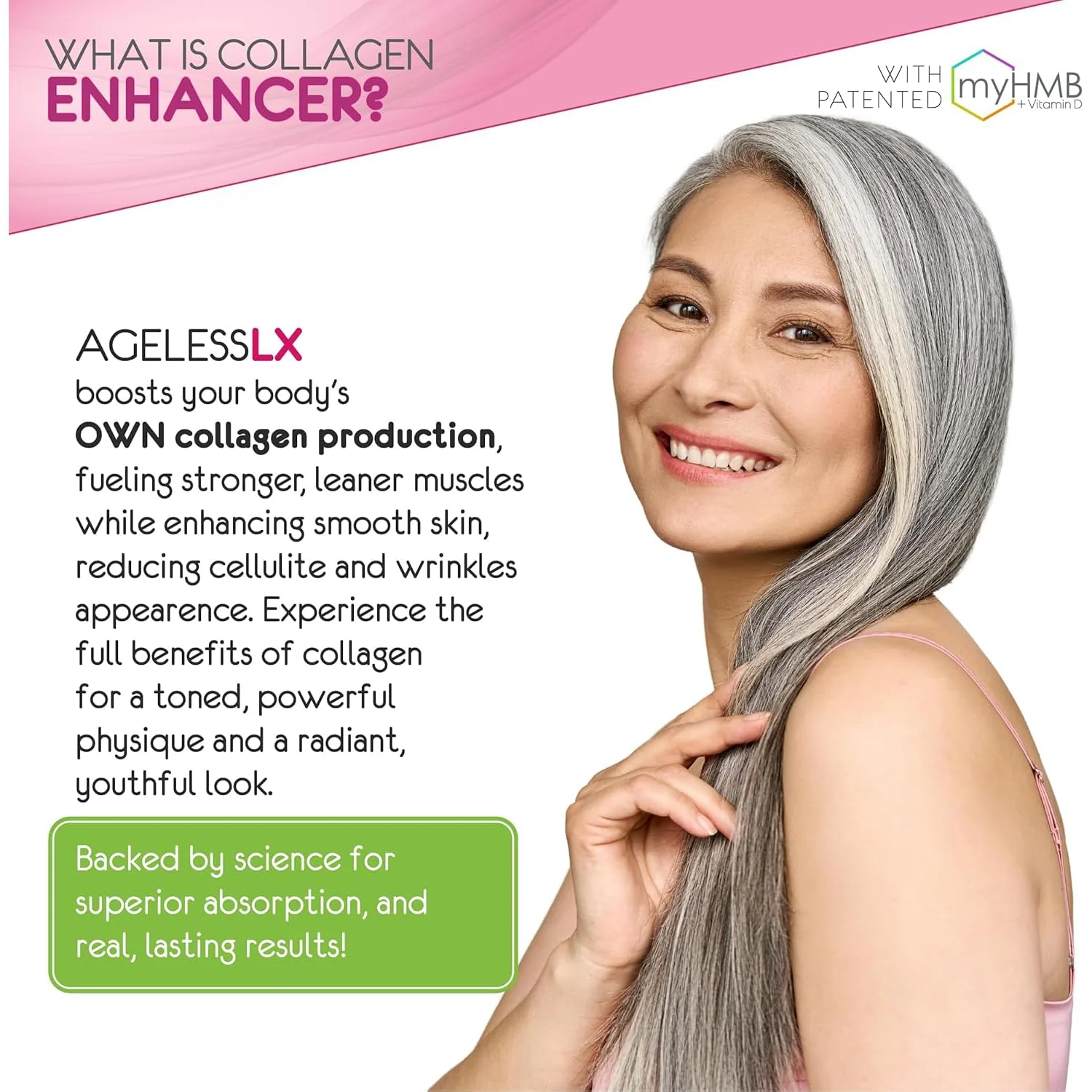 AgelessLX Wild Berry Powder for Women – HMB, D3/K2, Biotin, Horsetail, 30 Packets - Image 7