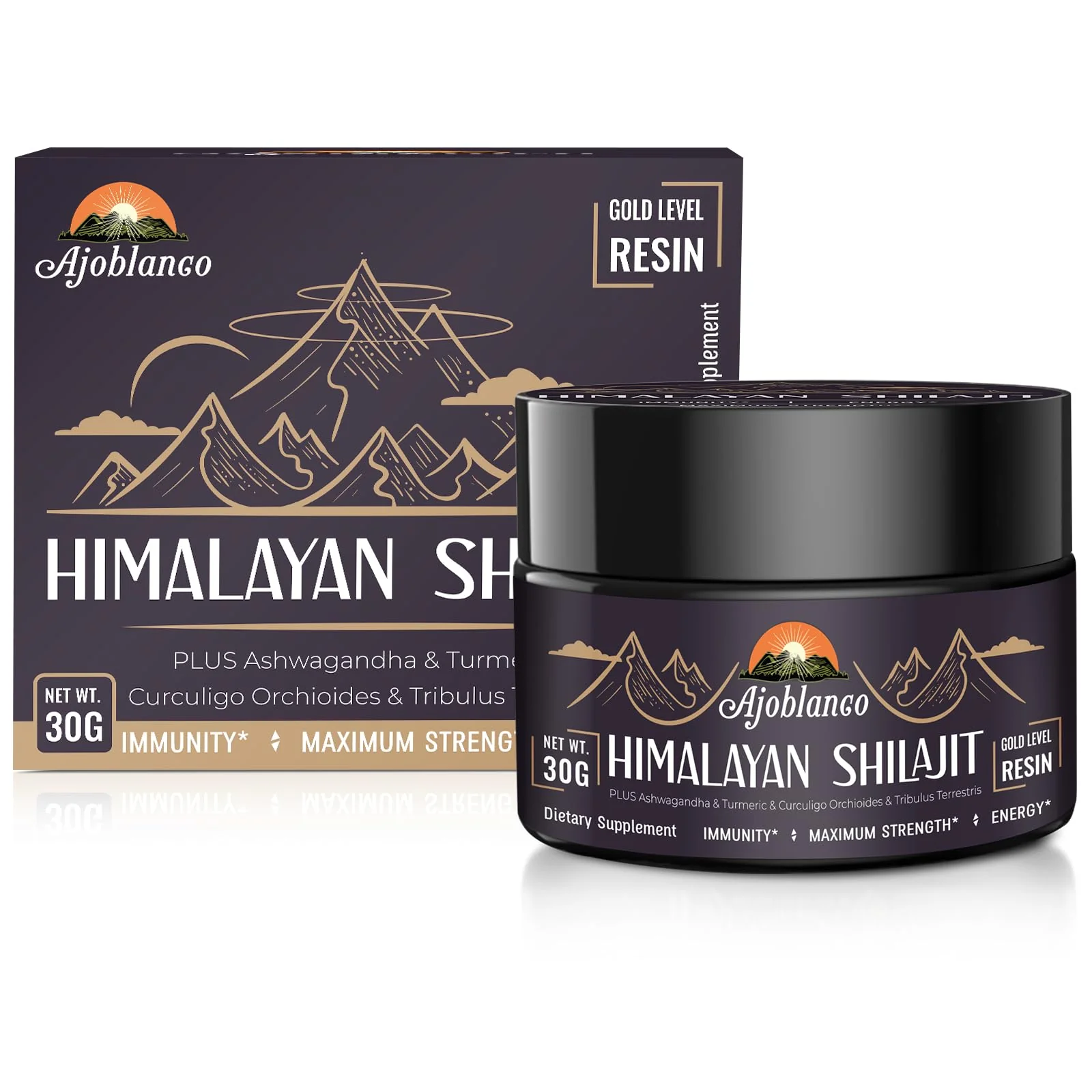 Ajoblanco 600mg Himalayan Shilajit Resin – Organic Ayurvedic Blend, Pack of 2 for Energy & Immunity - Image 7