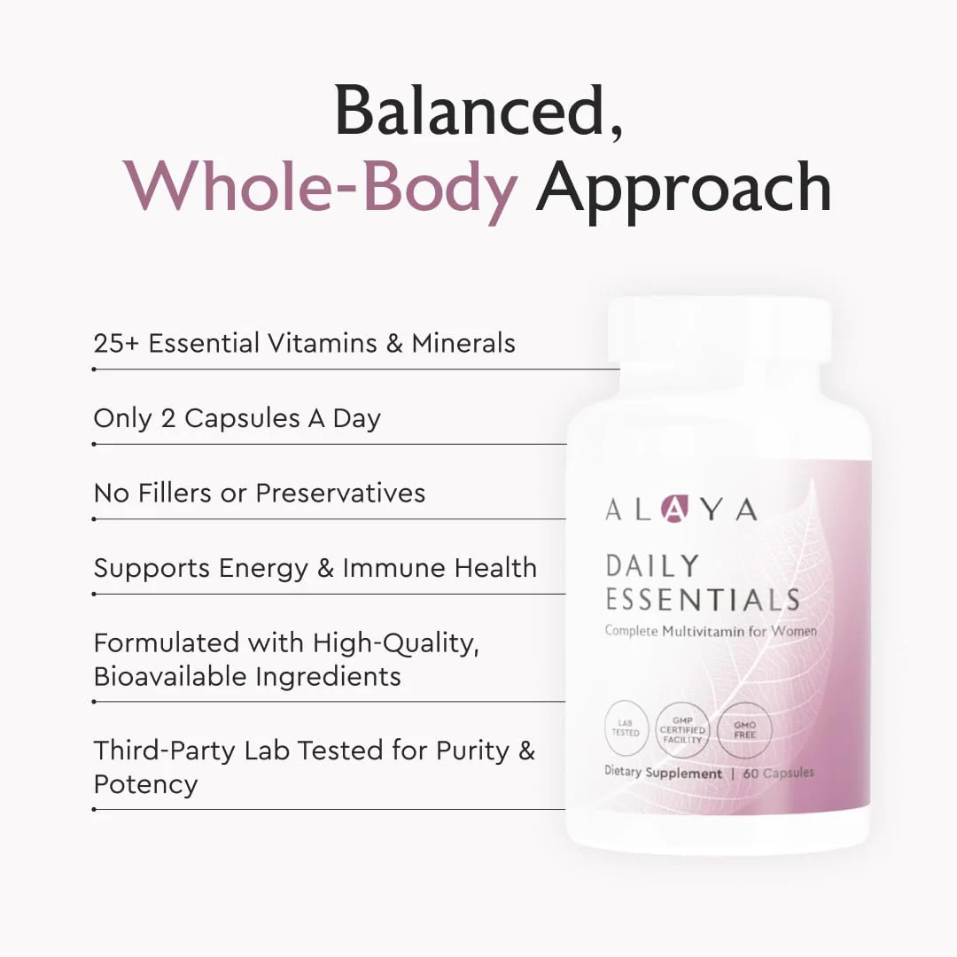 Alaya Naturals Daily Essentials Multivitamin for Women | Complete Daily Nutrition - Image 4