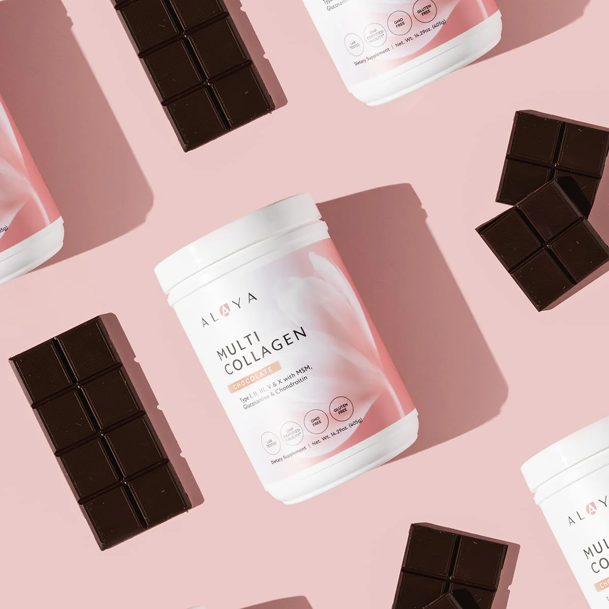 Alaya Naturals Multi Collagen Powder – Chocolate (Type I–X) with MSM & GC - Image 10