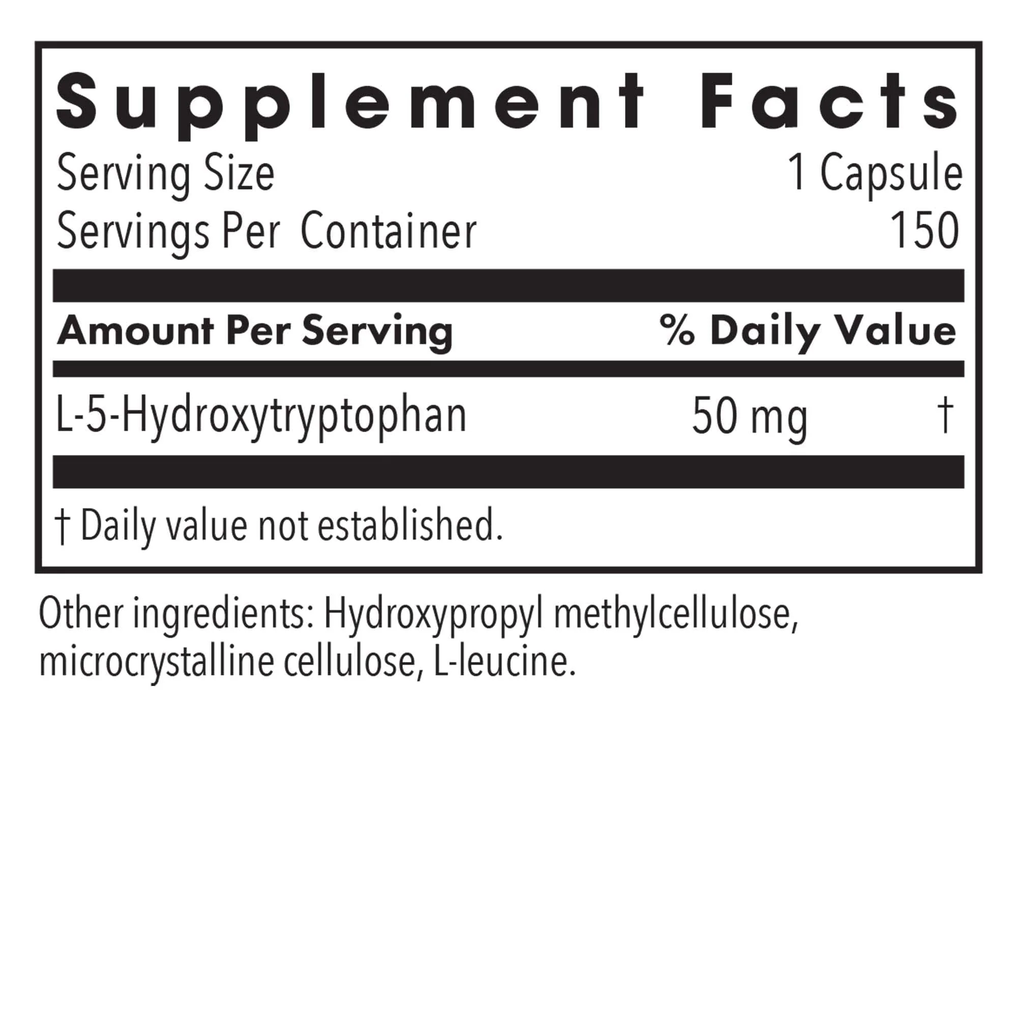 Allergy Research Group 5-HTP 50mg – Sleep Support, Serotonin (L-5-HTP), Vegetarian Capsules | 150 Count - Image 9