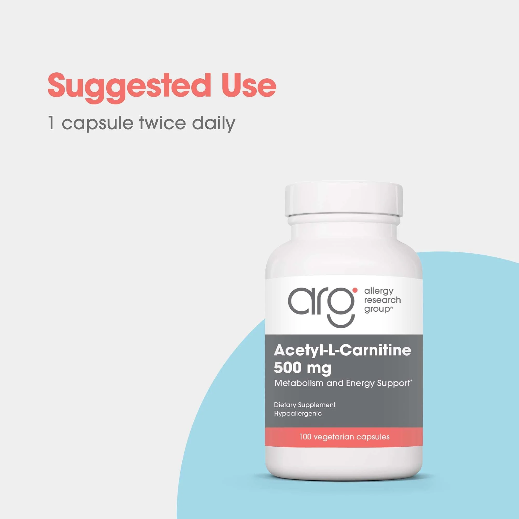 Allergy Research Group Acetyl-L-Carnitine 500mg – Metabolism & Energy Support, 100 Count - Image 11