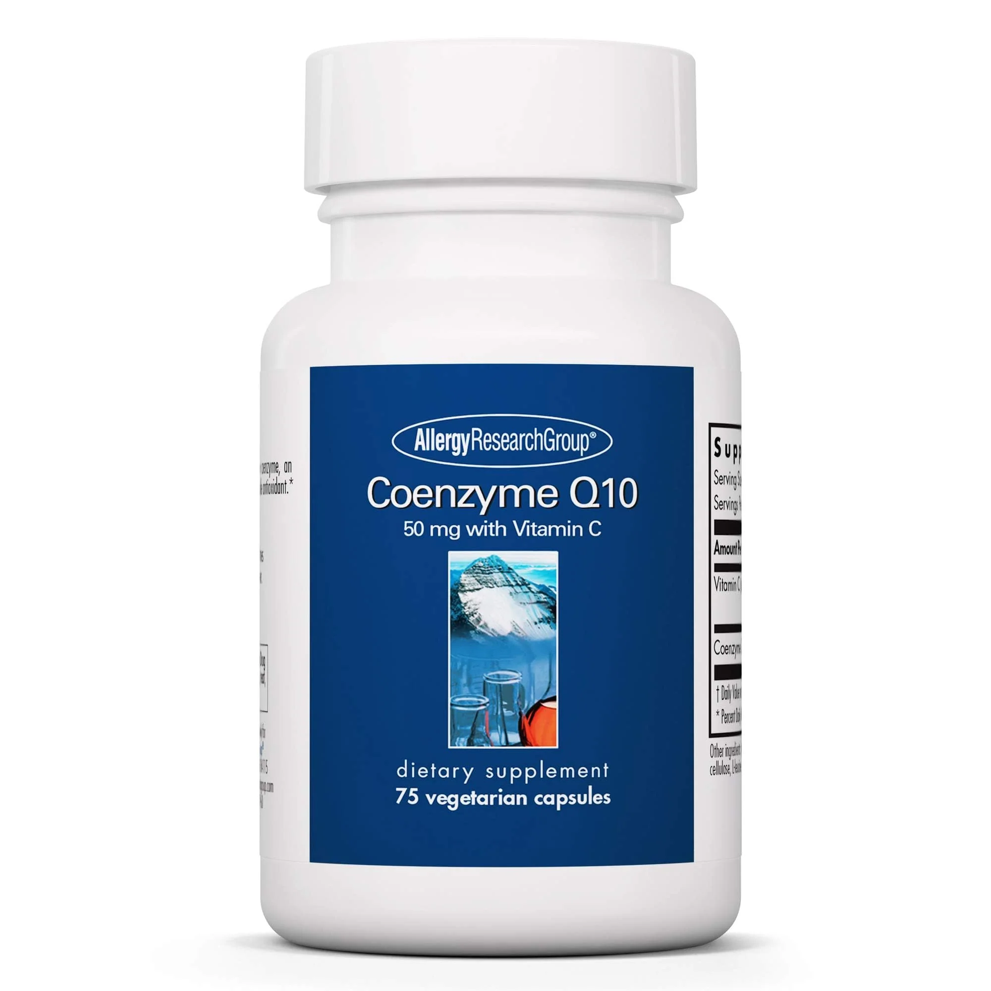 Allergy Research Group CoQ10 Supplement - Vitamin C, Heart Health, Ubiquinol 50mg | Vegetarian Capsules 75 Count - Image 8