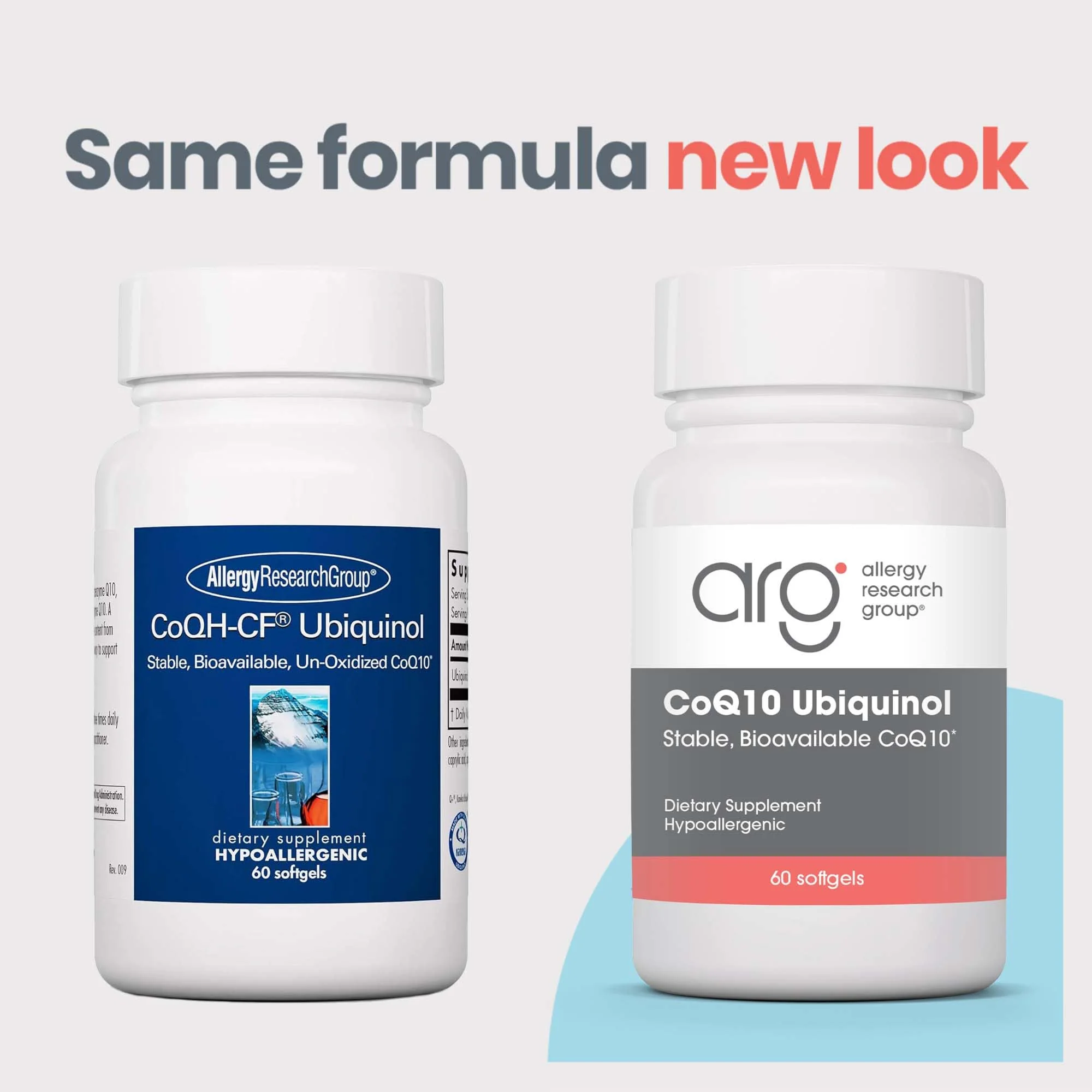 Allergy Research Group CoQH-CF Ubiquinol 100mg Softgels – Unoxidized CoQ10 for Heart & Immune Support - Image 2