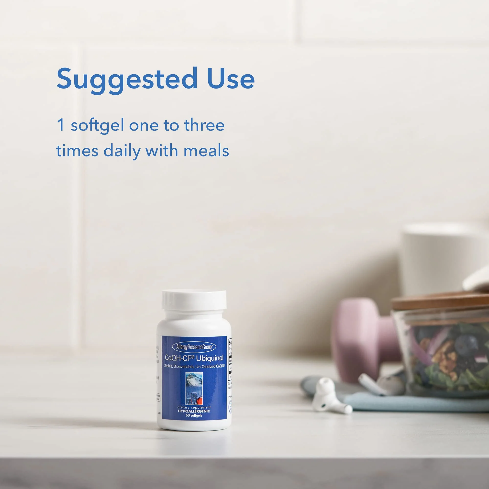 Allergy Research Group CoQH-CF Ubiquinol 100mg Softgels – Unoxidized CoQ10 for Heart & Immune Support - Image 7