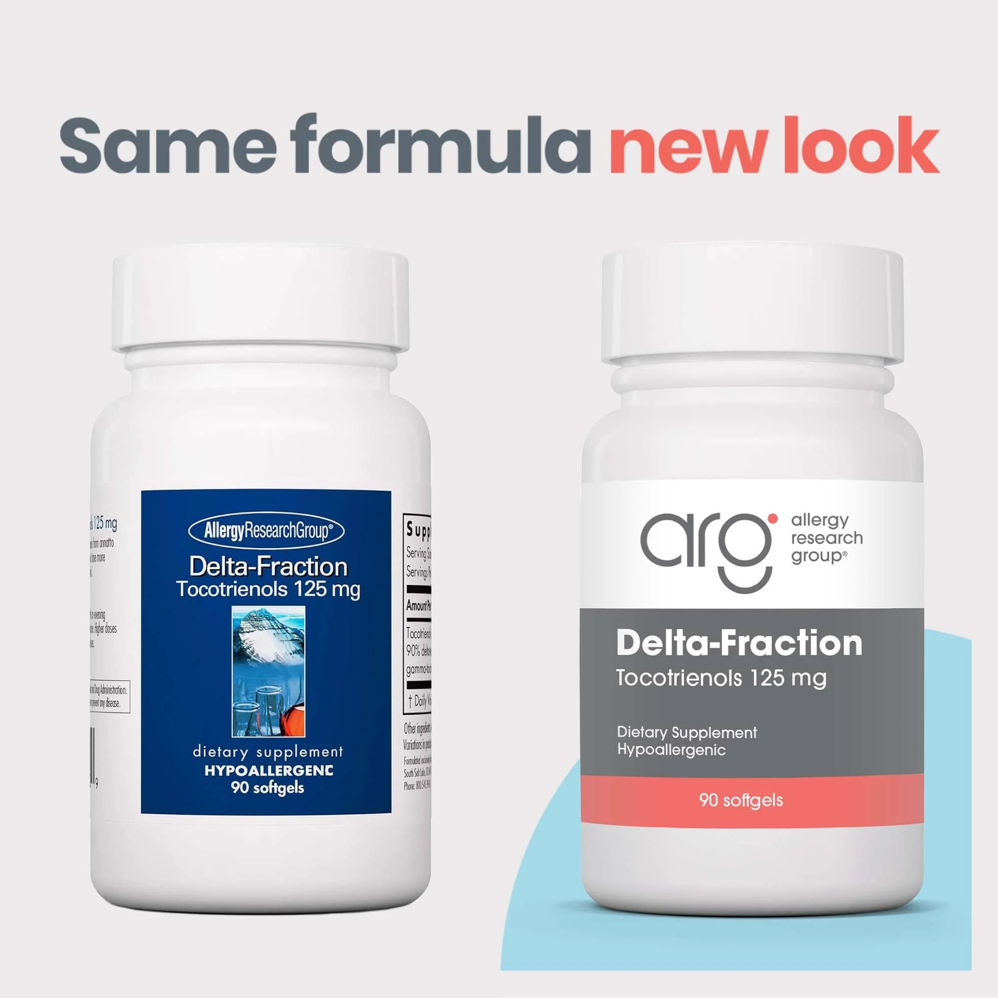 Allergy Research Group Delta-Fraction Tocotrienols – 125 mg Vitamin E, 90 Softgels - Image 2