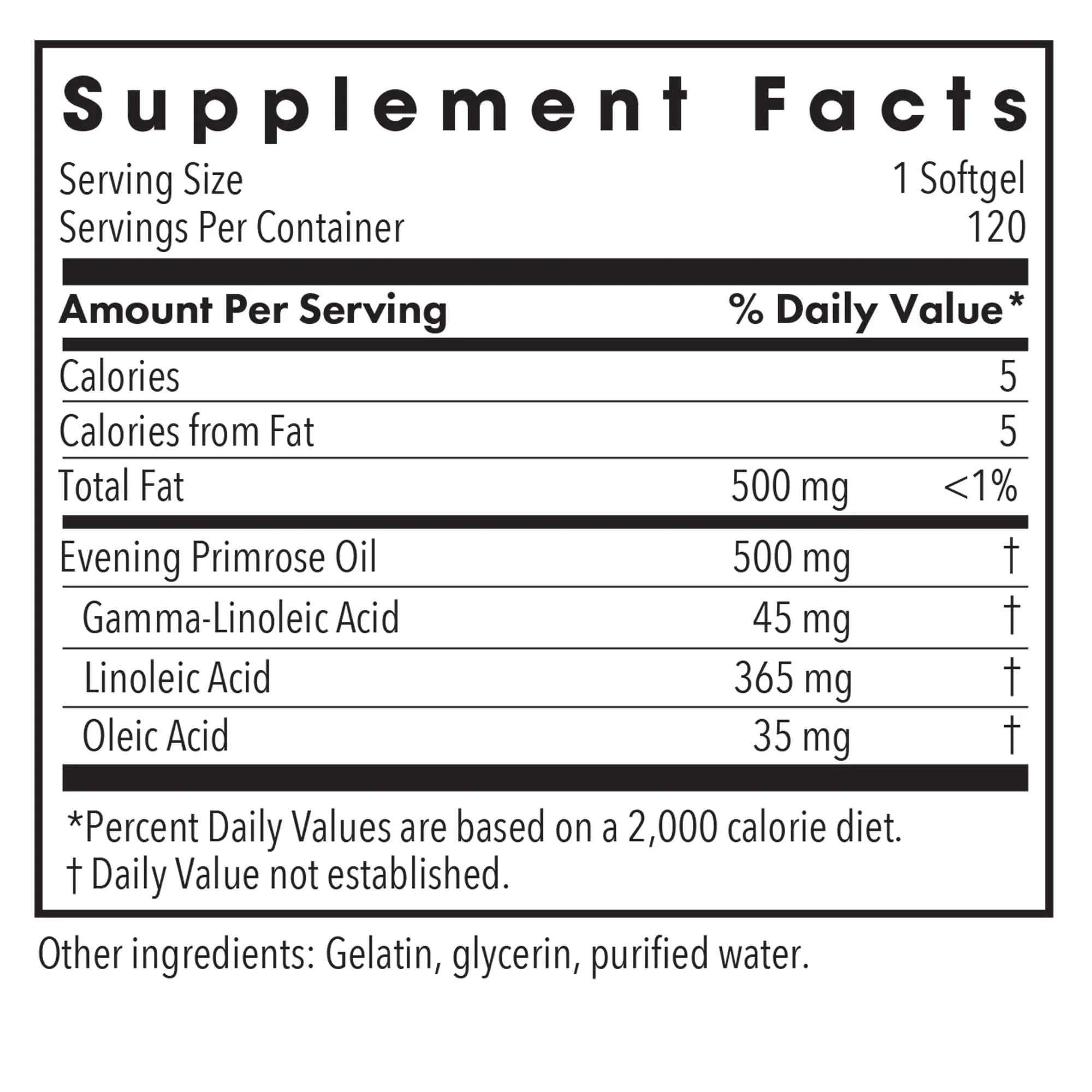 Allergy Research Group EPO Evening Primrose Oil 500mg – 120 Softgels - Image 9